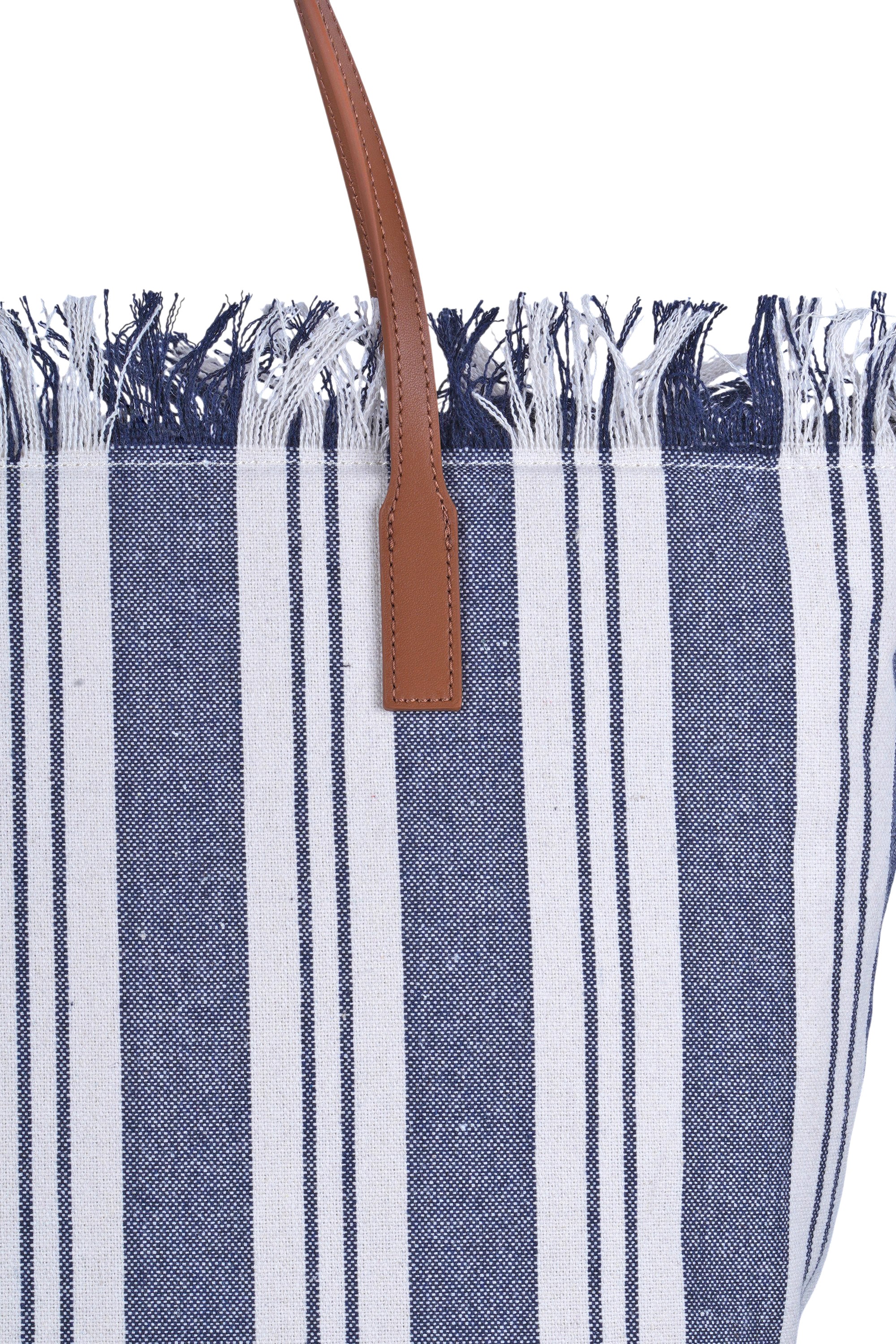 MC2 Saint Barth - Borsa grande - 470965 - Panna/Blu - Image 6