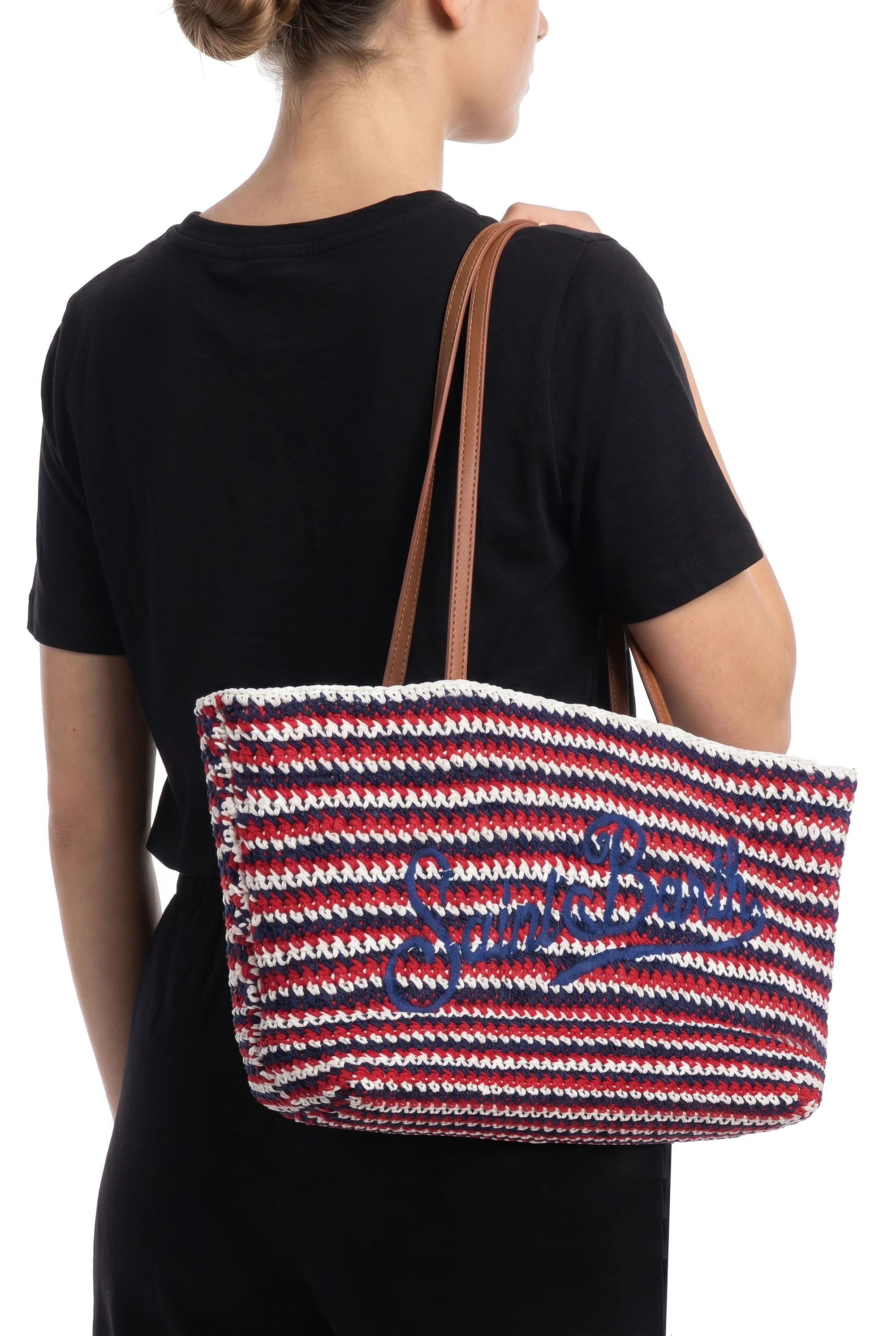 MC2 Saint Barth - Borsa grande - 471006 - Blu/Rosso - Image 2