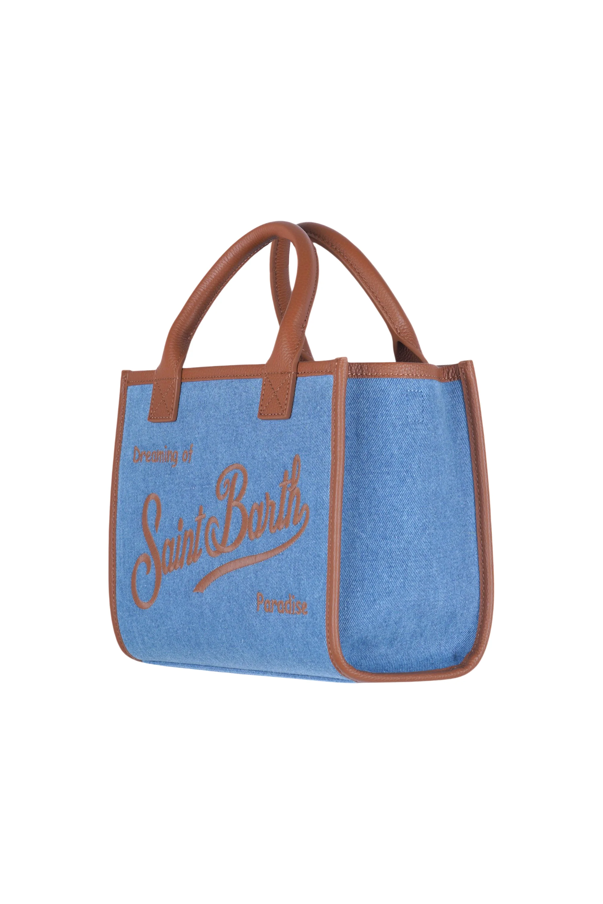 MC2 Saint Barth - Borsa media - 470962 - Denim - Image 3