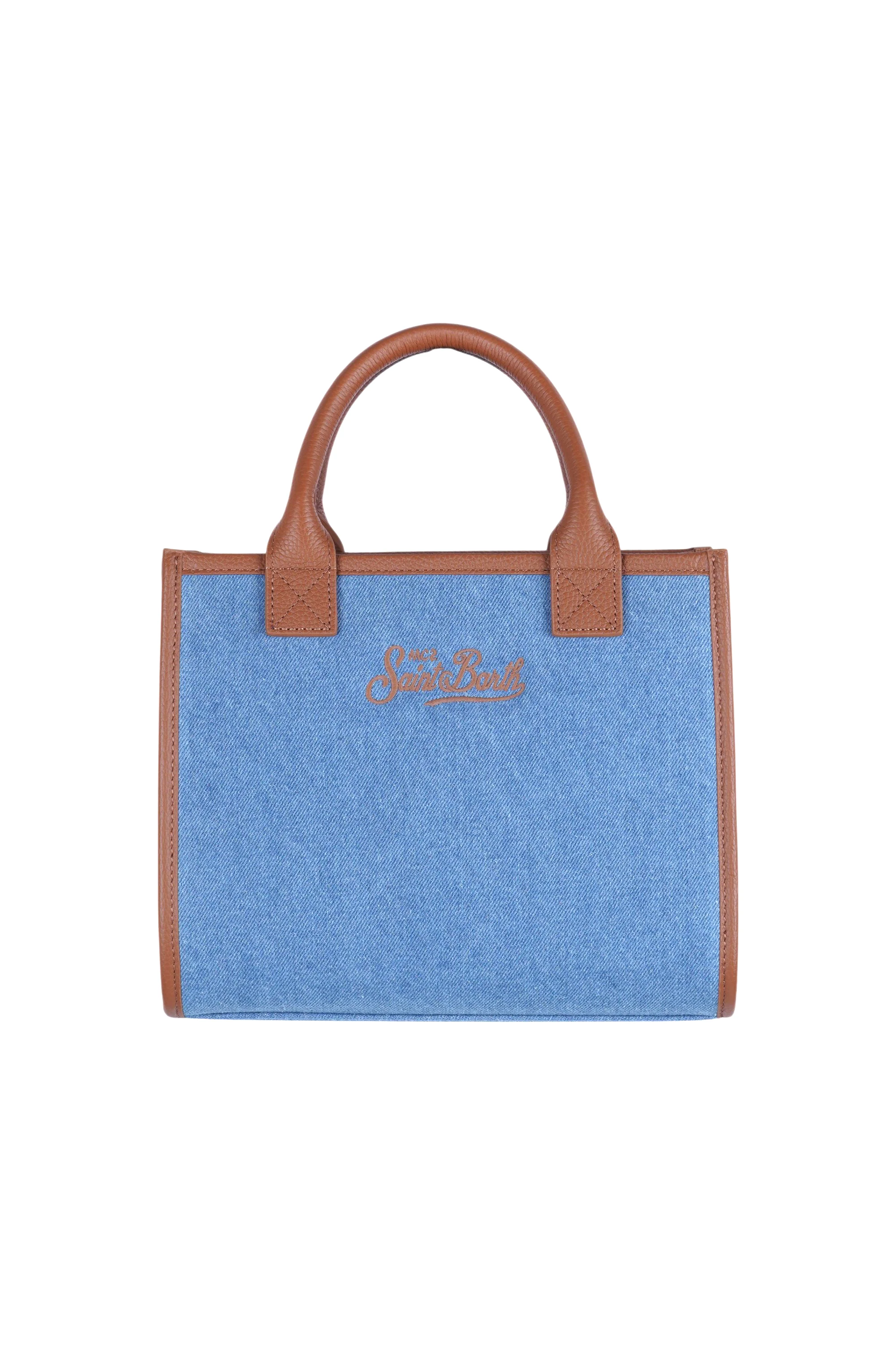 MC2 Saint Barth - Borsa media - 470962 - Denim - Image 4