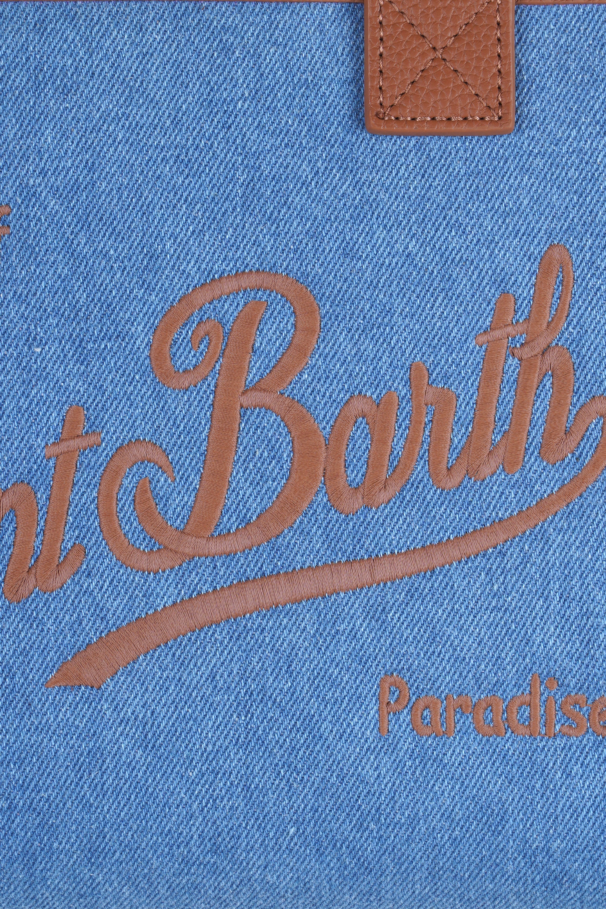 MC2 Saint Barth - Borsa media - 470962 - Denim - Image 5