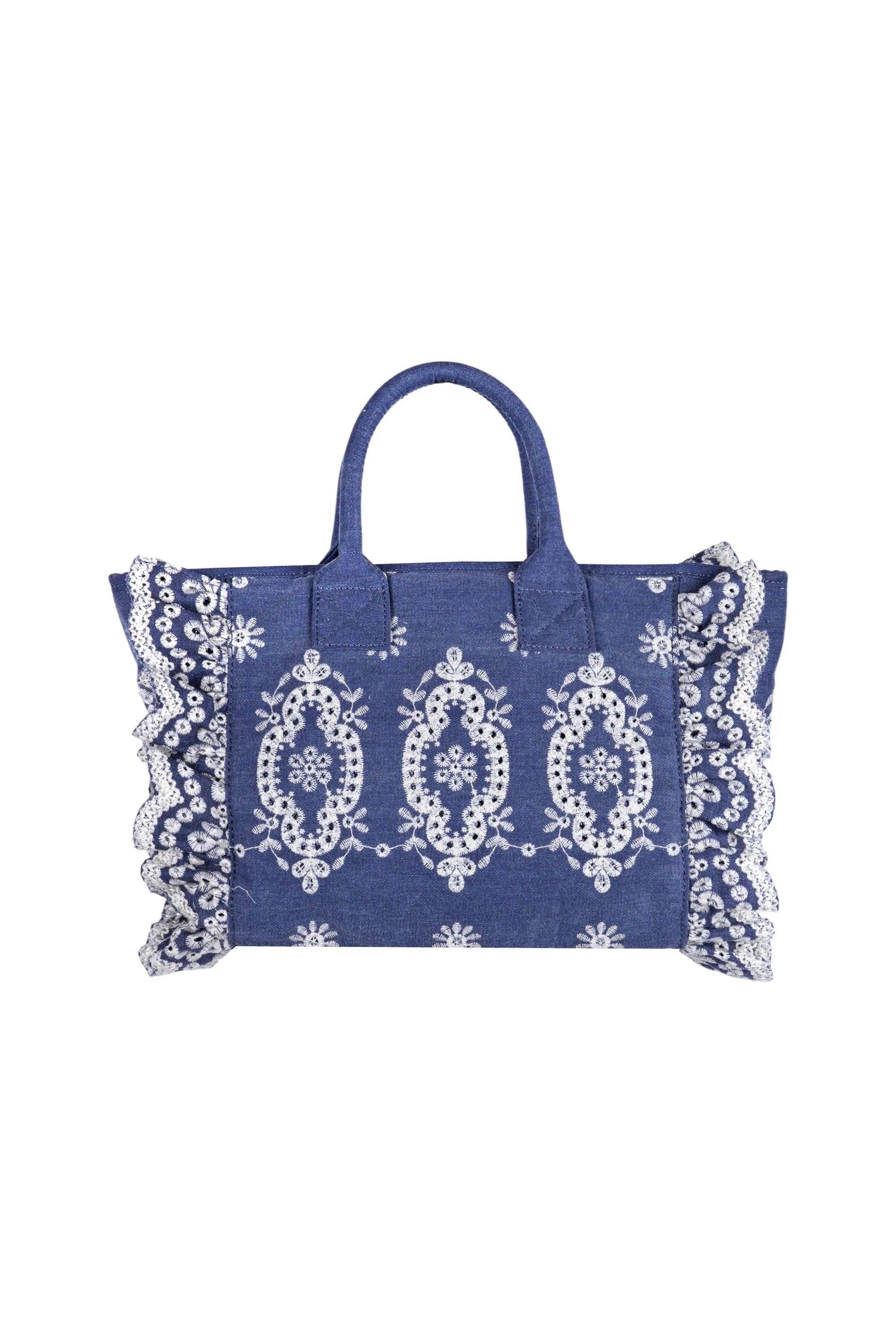 MC2 Saint Barth - Borsa media - 471008 - Denim - Image 4