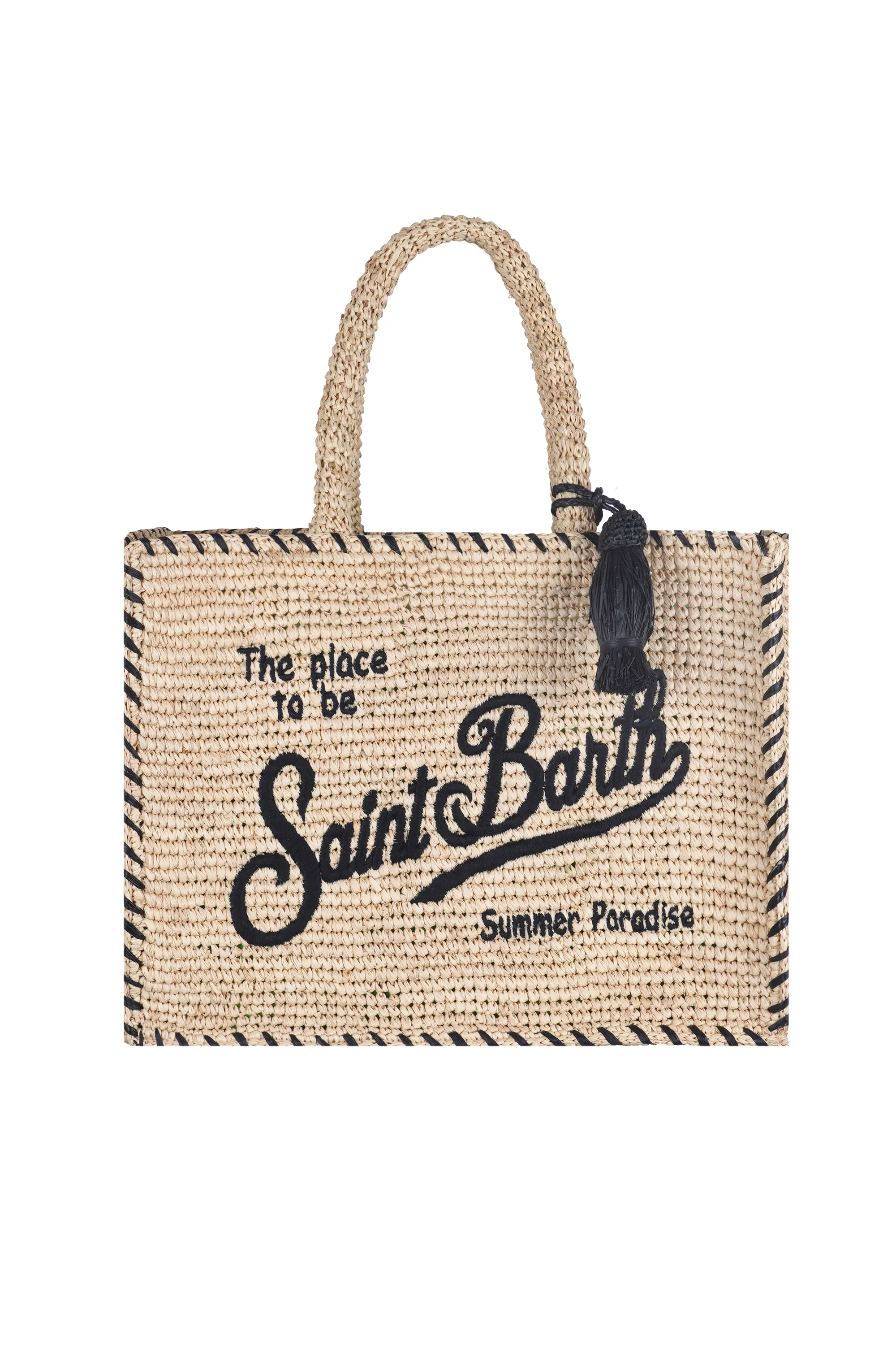 MC2 Saint Barth - Borsa media - 471016 - Beige/Nero