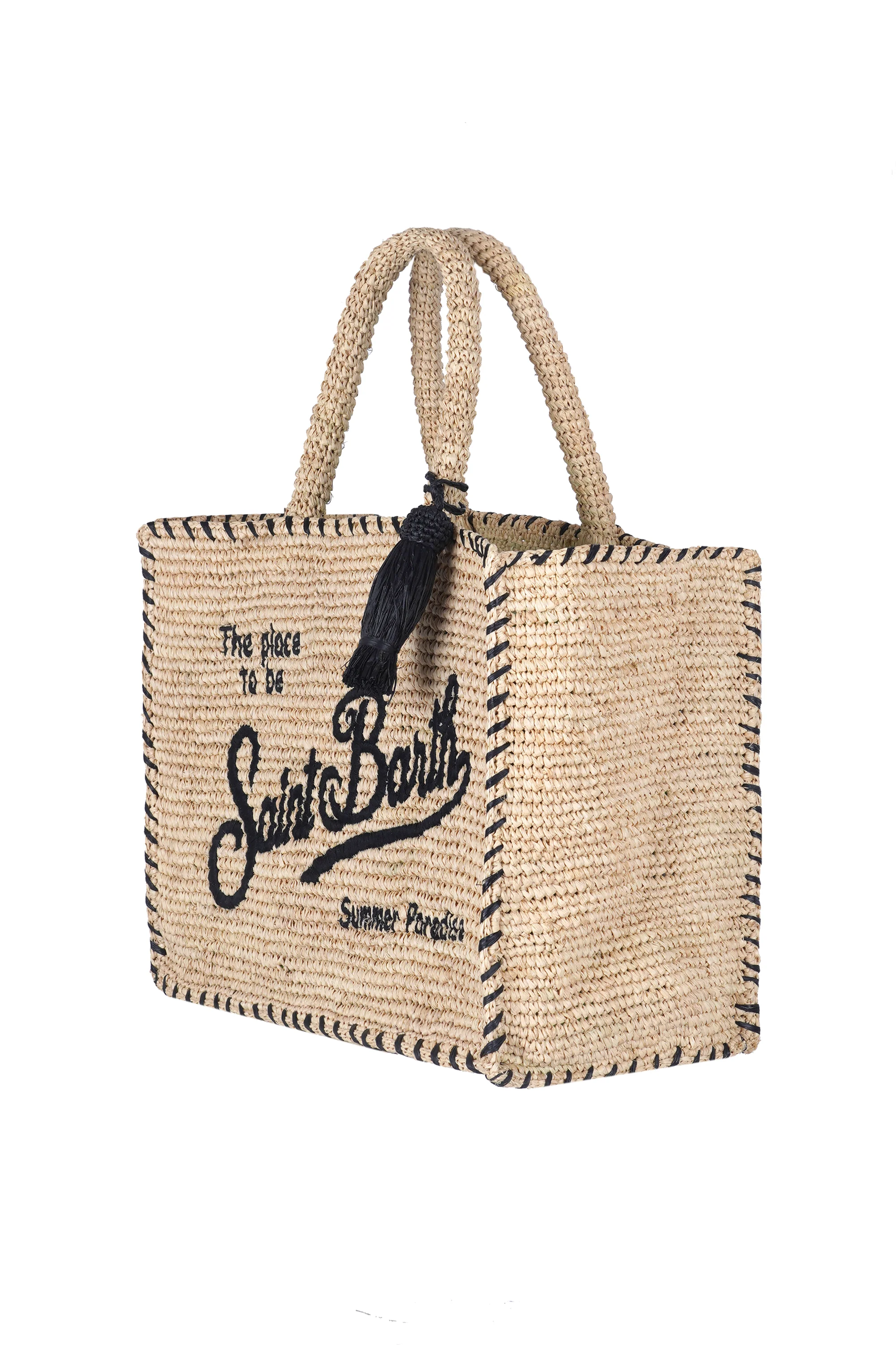 MC2 Saint Barth - Borsa media - 471016 - Beige/Nero - Image 3