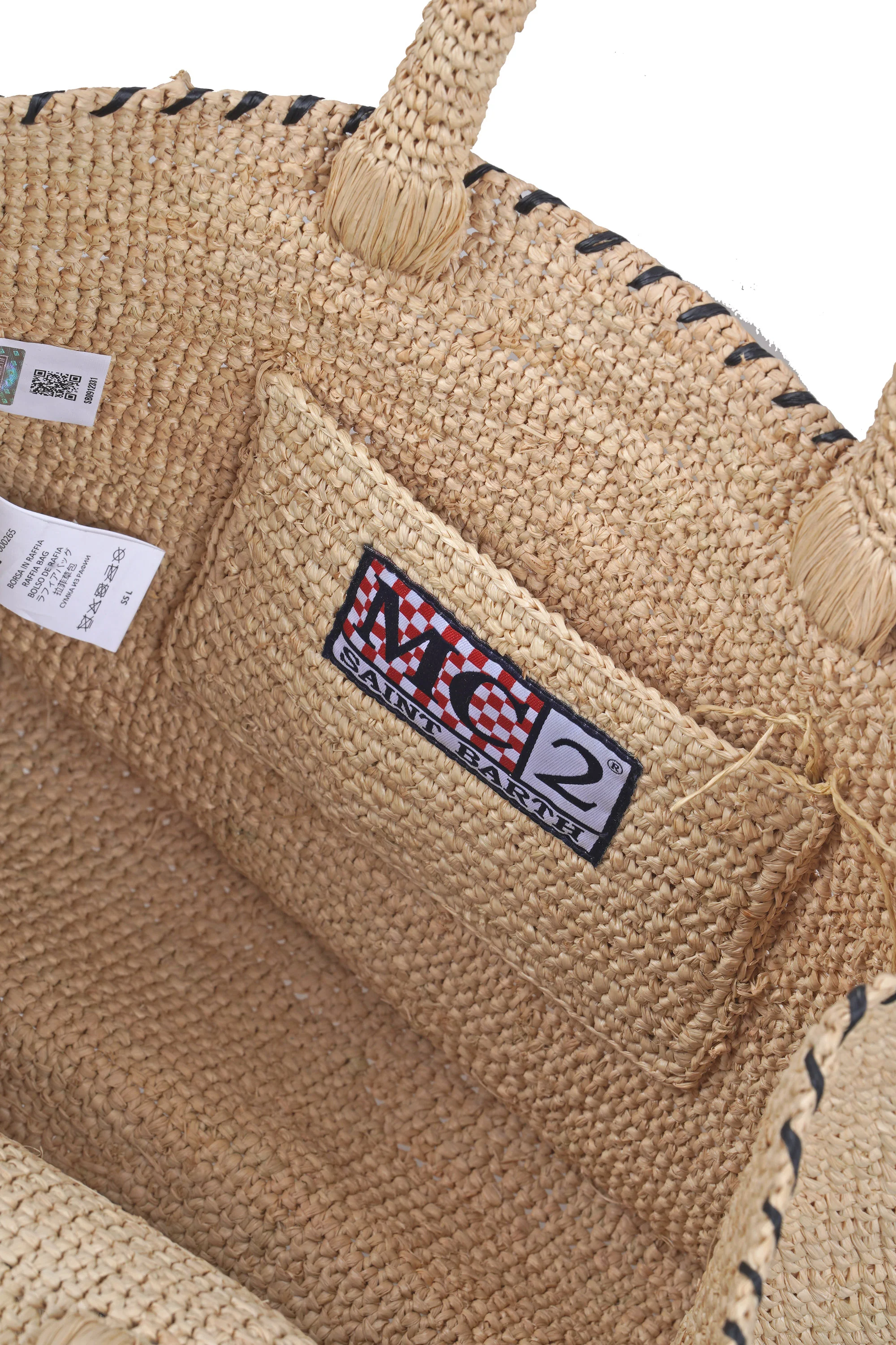 MC2 Saint Barth - Borsa media - 471016 - Beige/Nero - Image 5