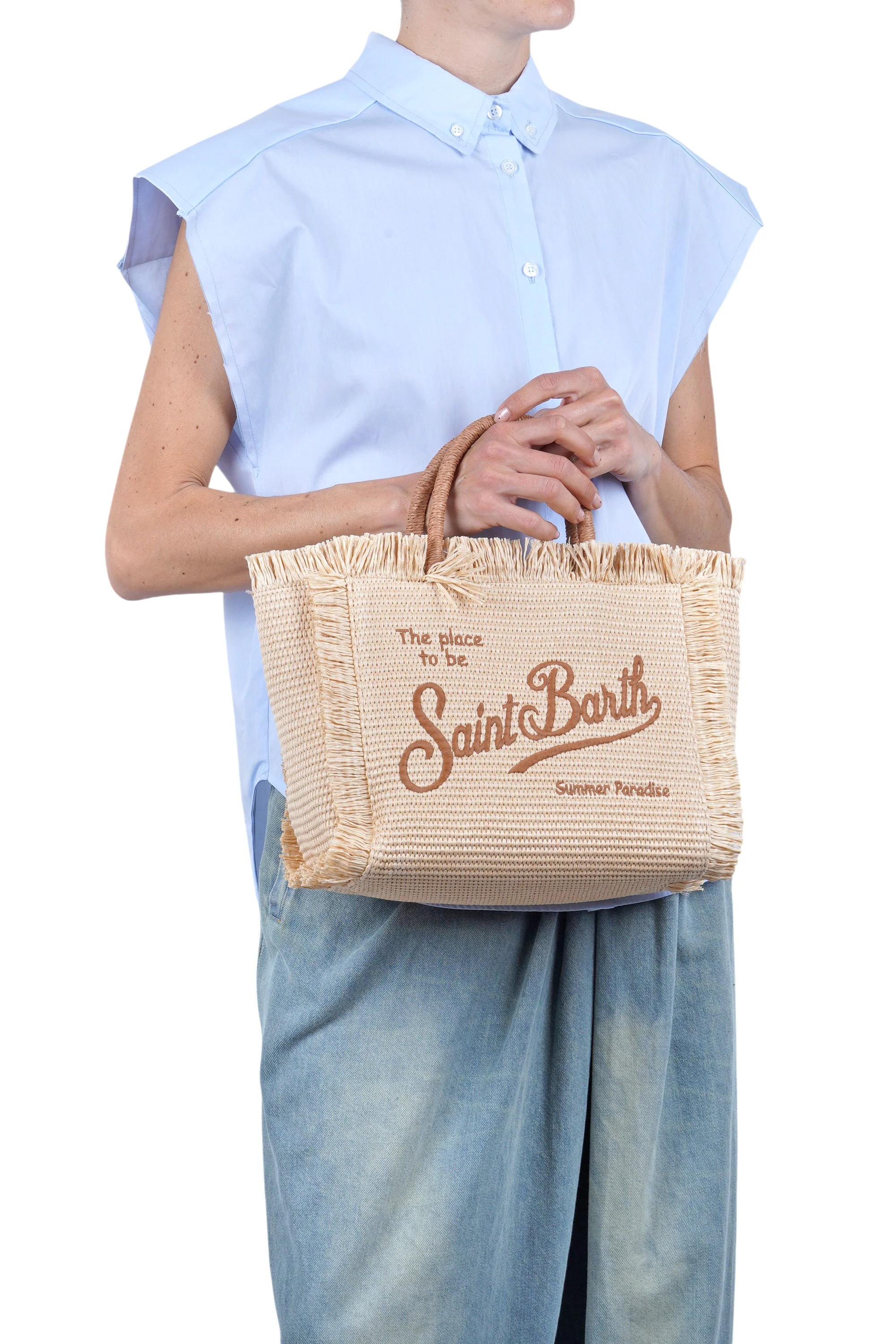 MC2 Saint Barth - Borsa media - 471022 - Beige - Image 2