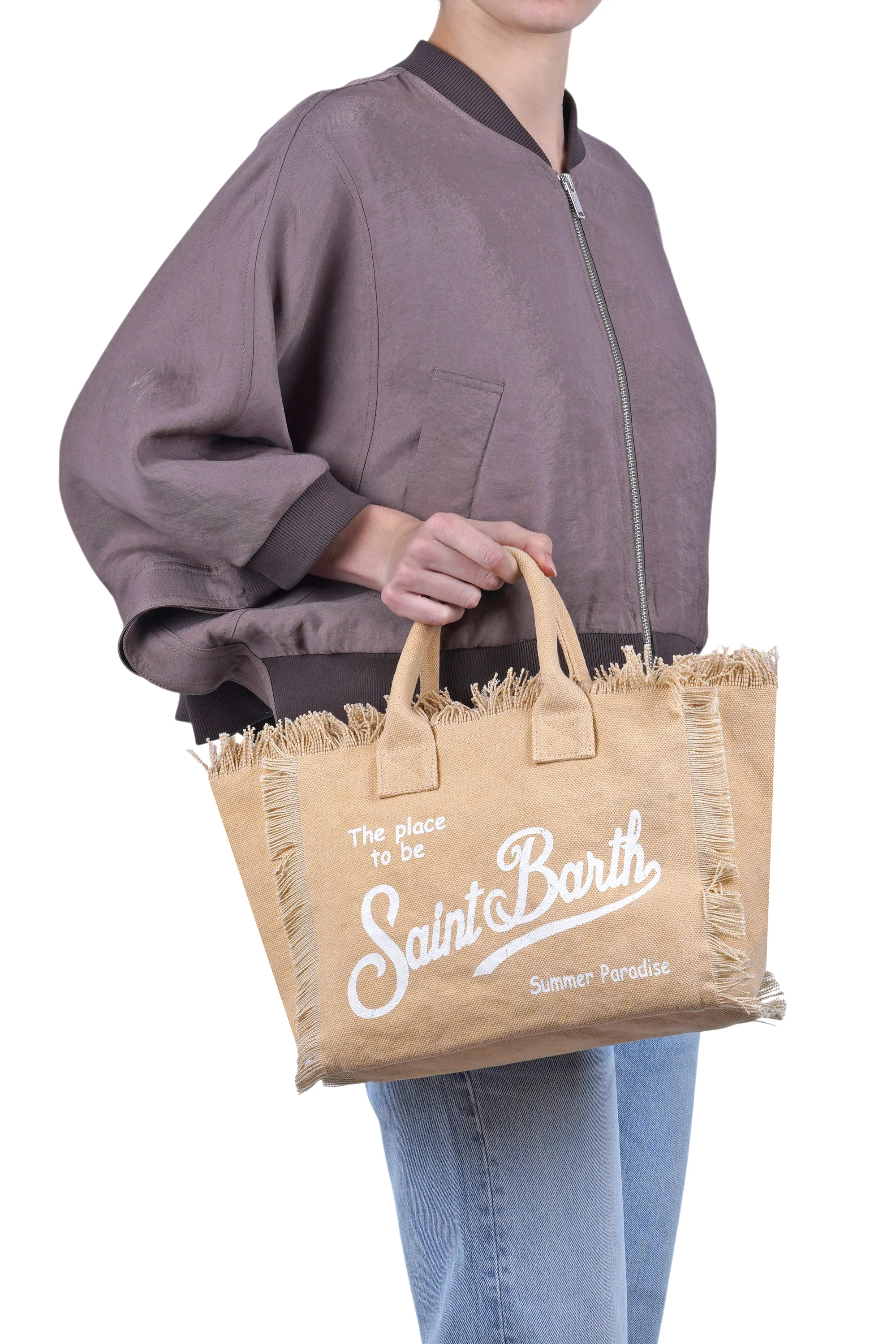MC2 Saint Barth - Borsa media - 471040 - Beige - Image 2