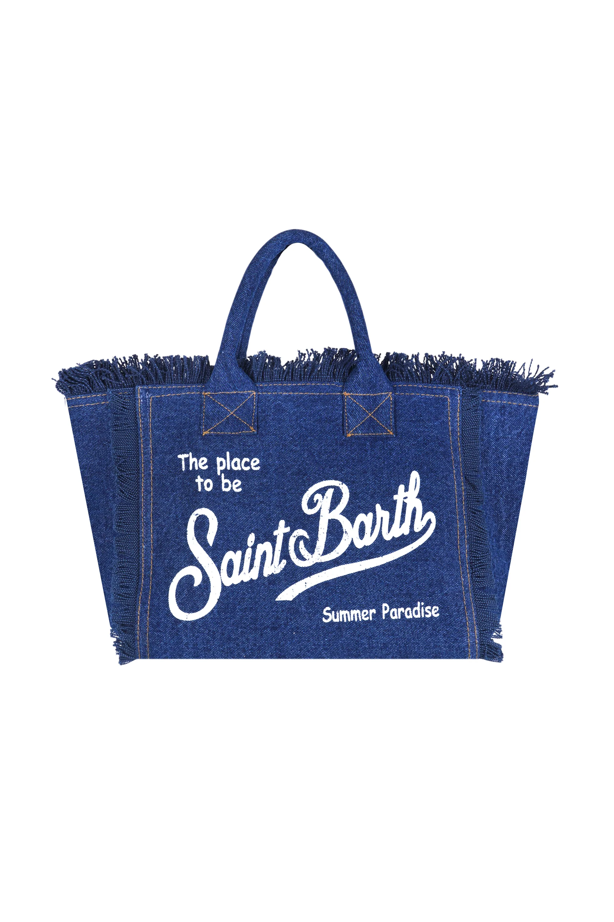 MC2 Saint Barth - Borsa media - 471043 - Denim - Image 4