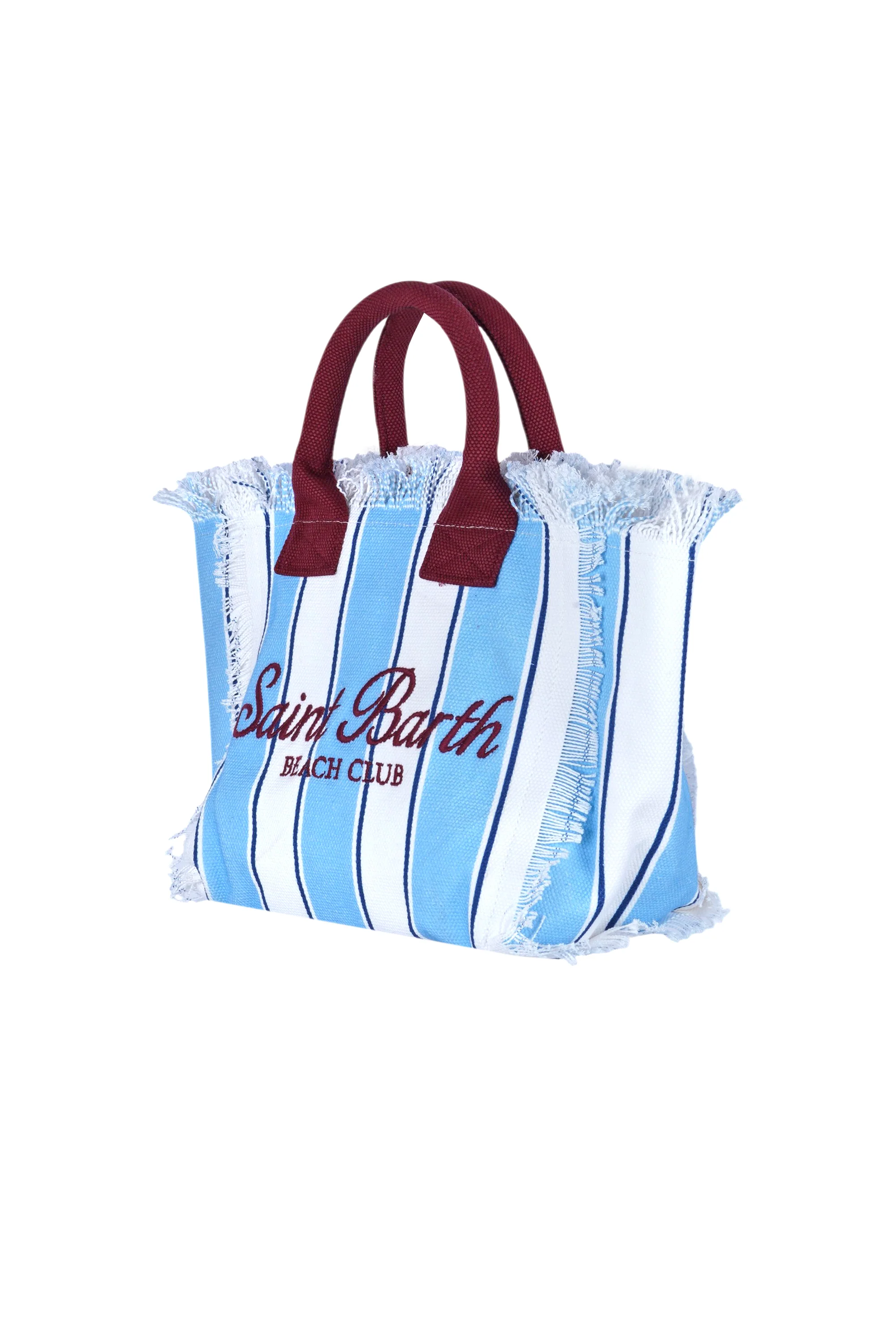 MC2 Saint Barth - Borsa media - 471044 - Bianco/Azzurro - Image 3