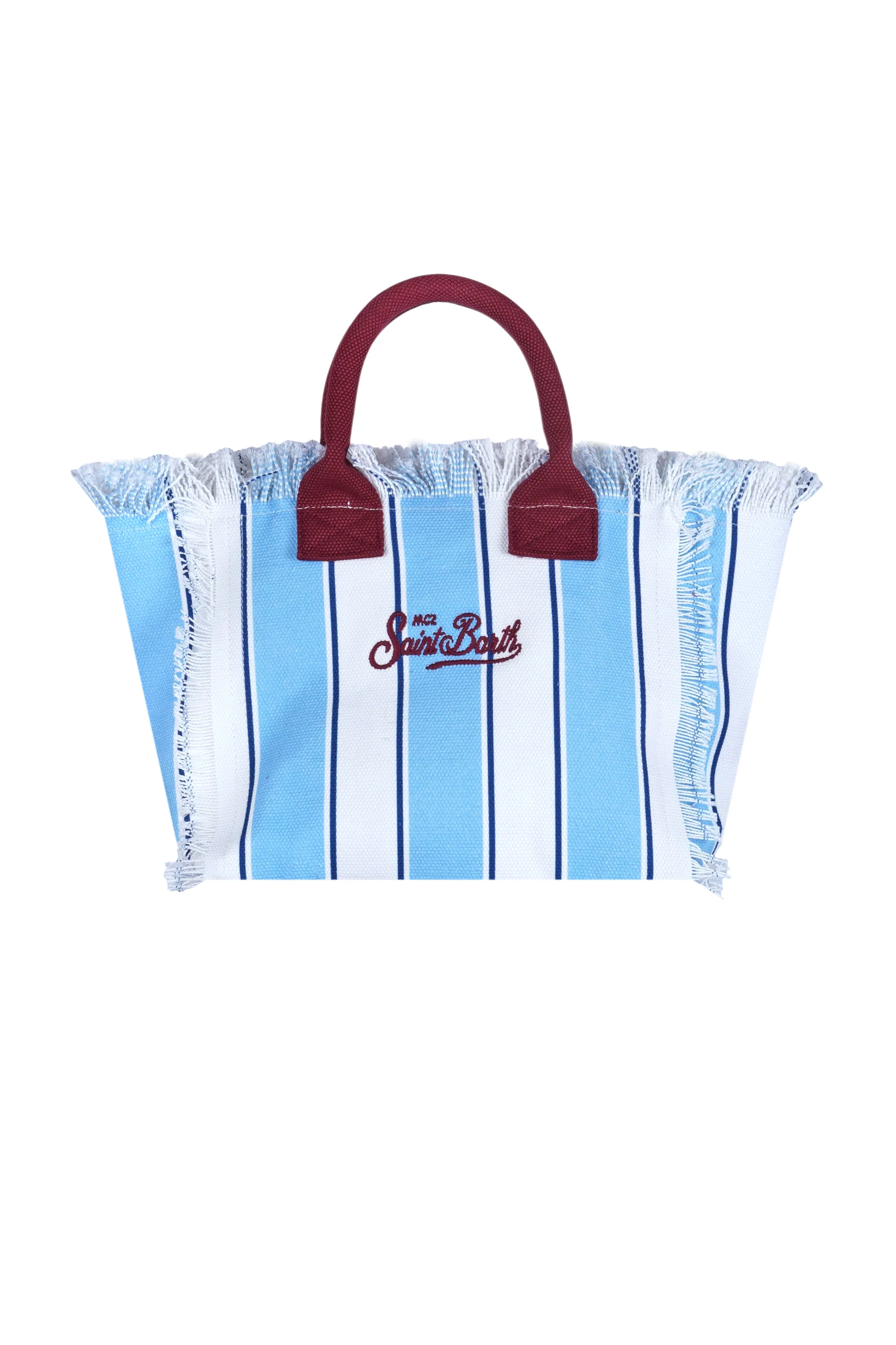 MC2 Saint Barth - Borsa media - 471044 - Bianco/Azzurro - Image 4