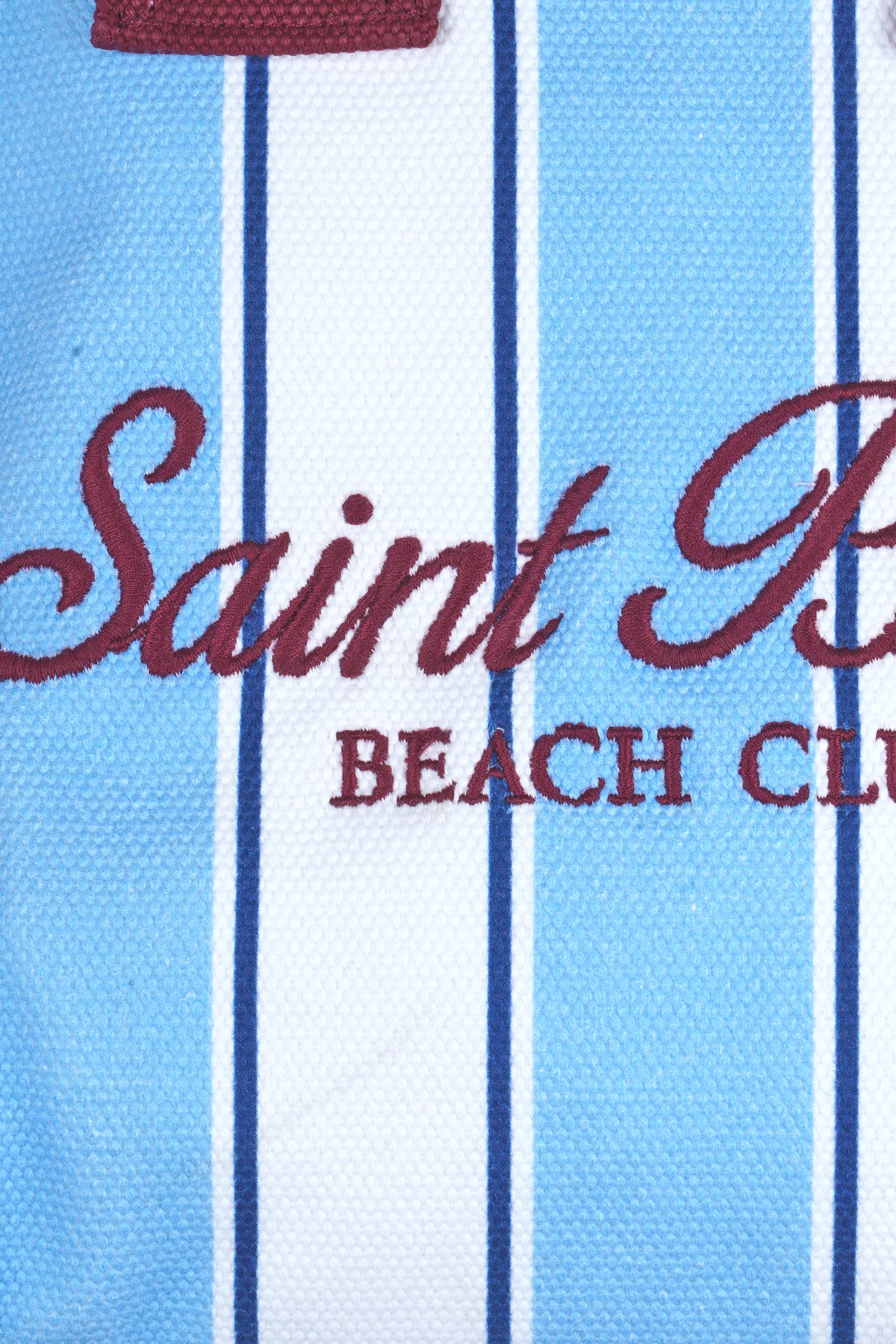 MC2 Saint Barth - Borsa media - 471044 - Bianco/Azzurro - Image 6