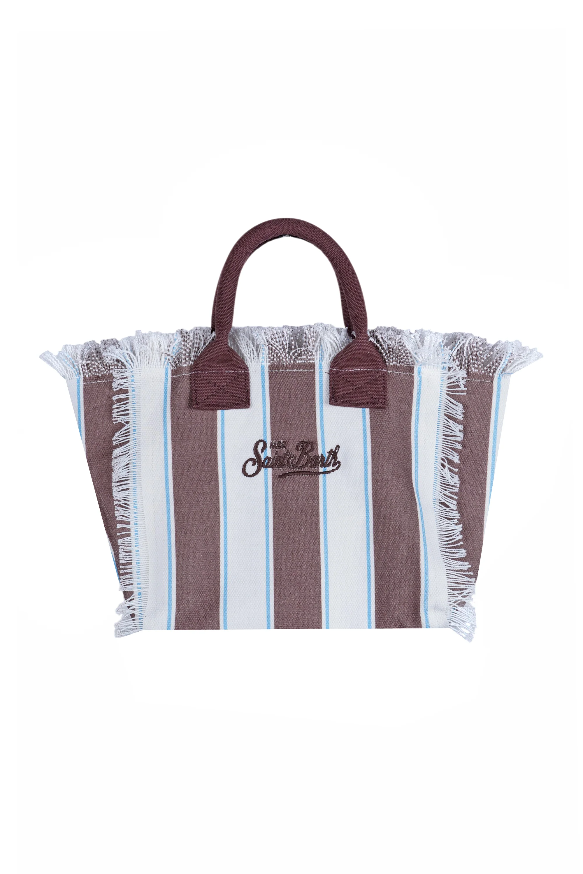 MC2 Saint Barth - Borsa media - 471045 - Bianco/Cioccolato - Image 4