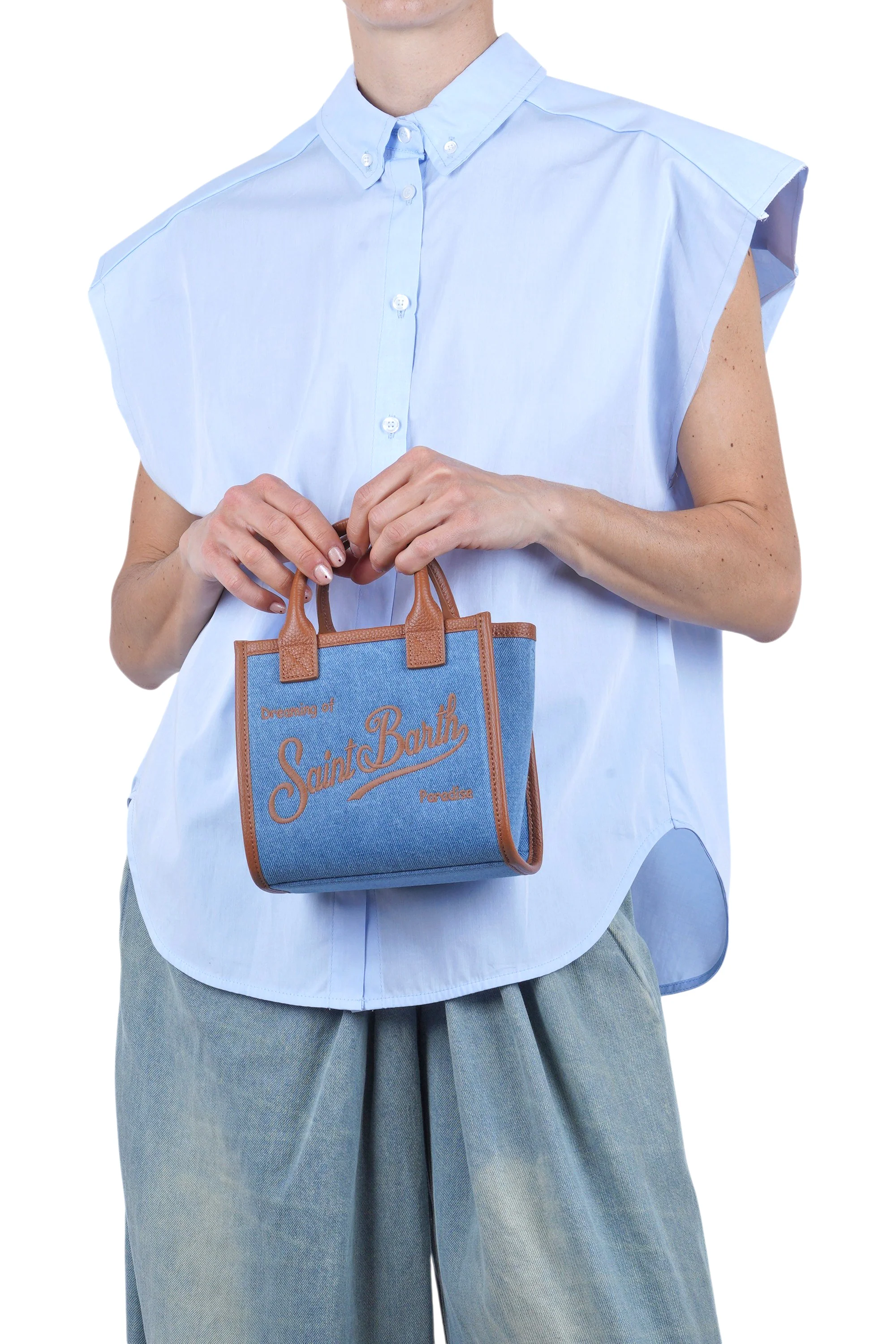 MC2 Saint Barth - Borsa piccola - 470963 - Denim - Image 2
