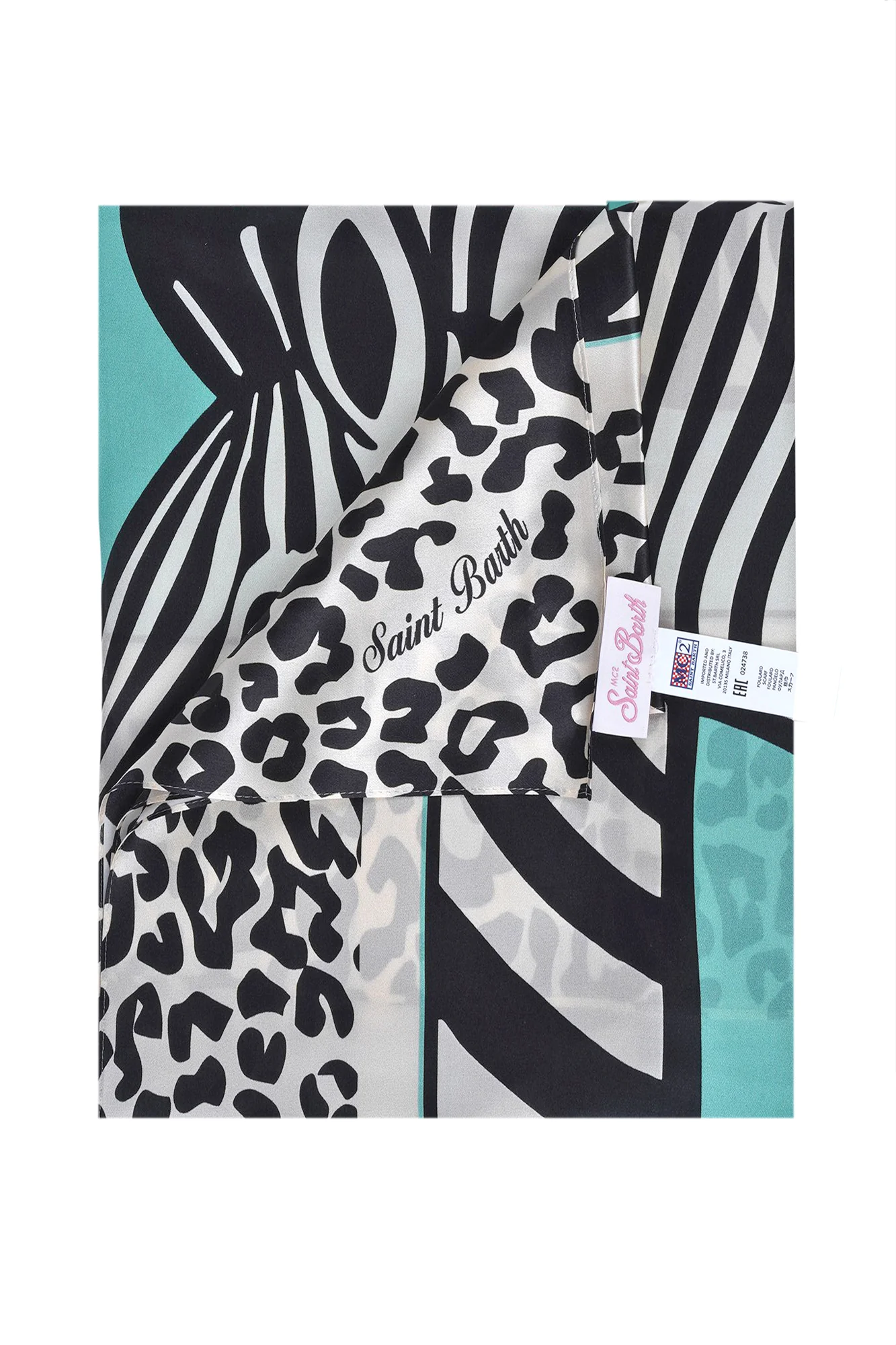 MC2 Saint Barth - Sciarpa - 471000 - Nero/Verde