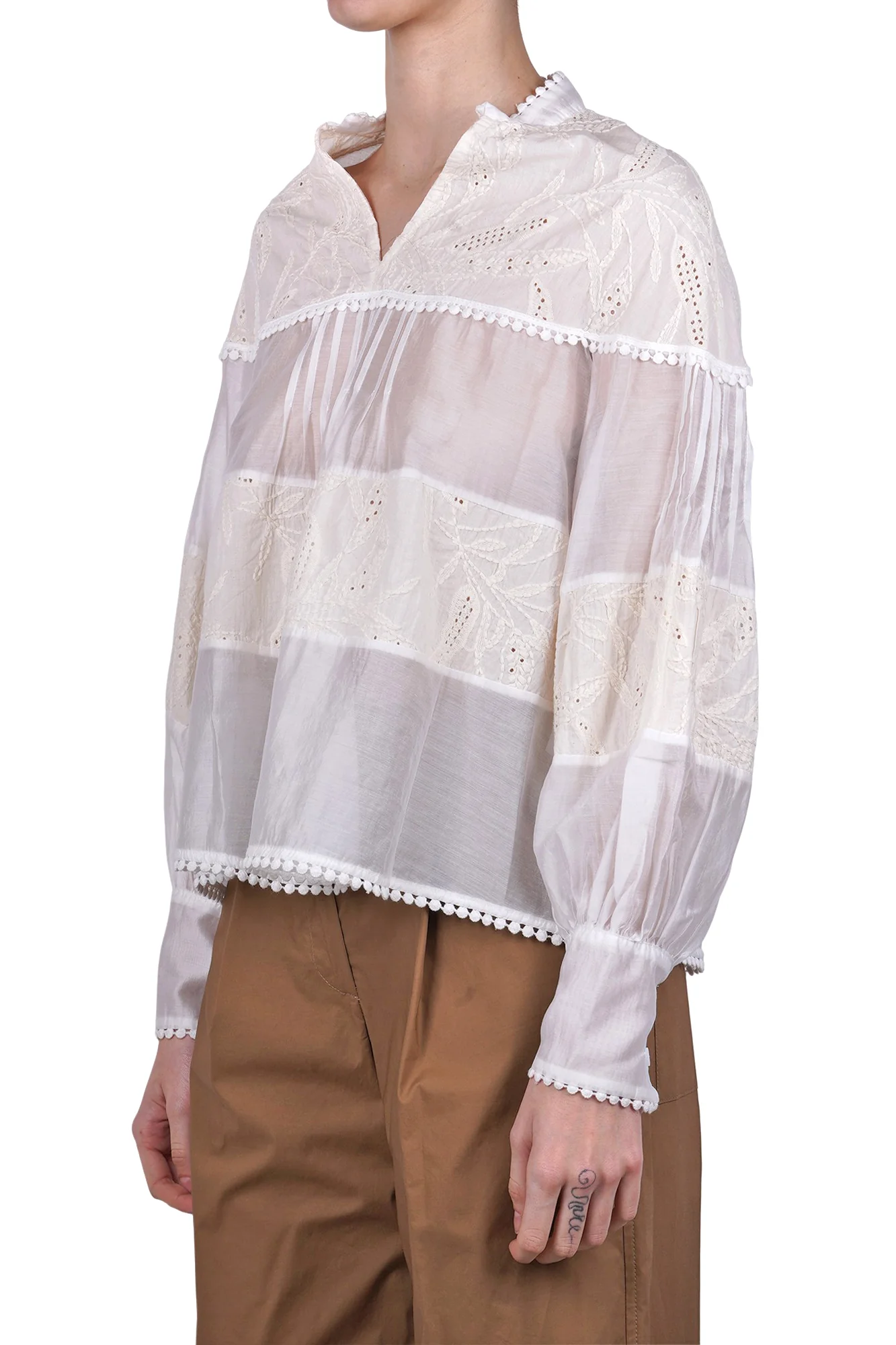 Même Road - Camicia - 470255 - Latte - Image 4