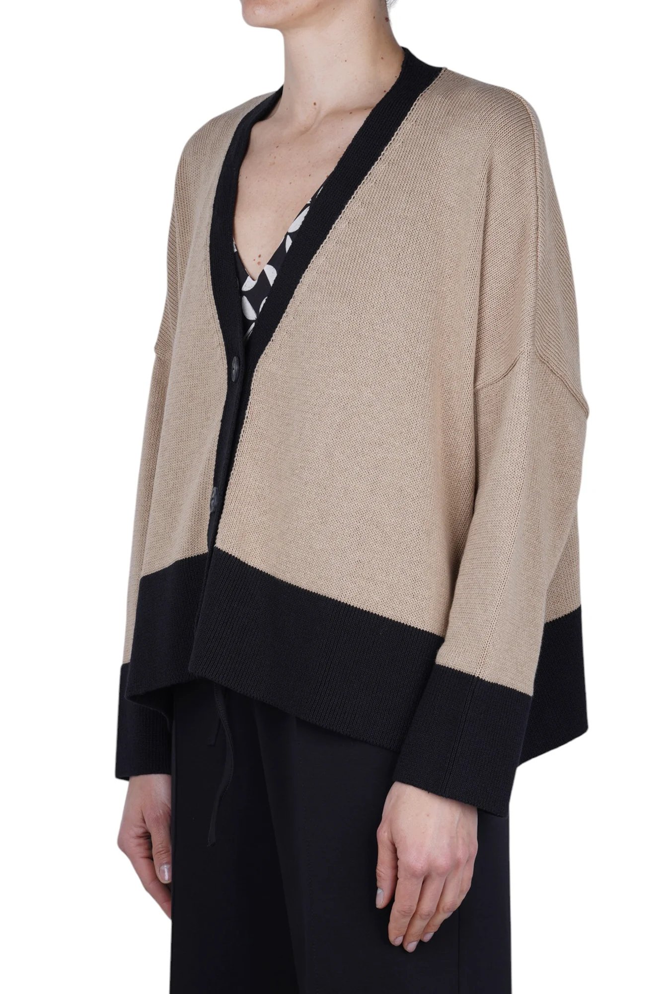Même Road - Cardigan - 470280 - Beige/Nero - Image 4