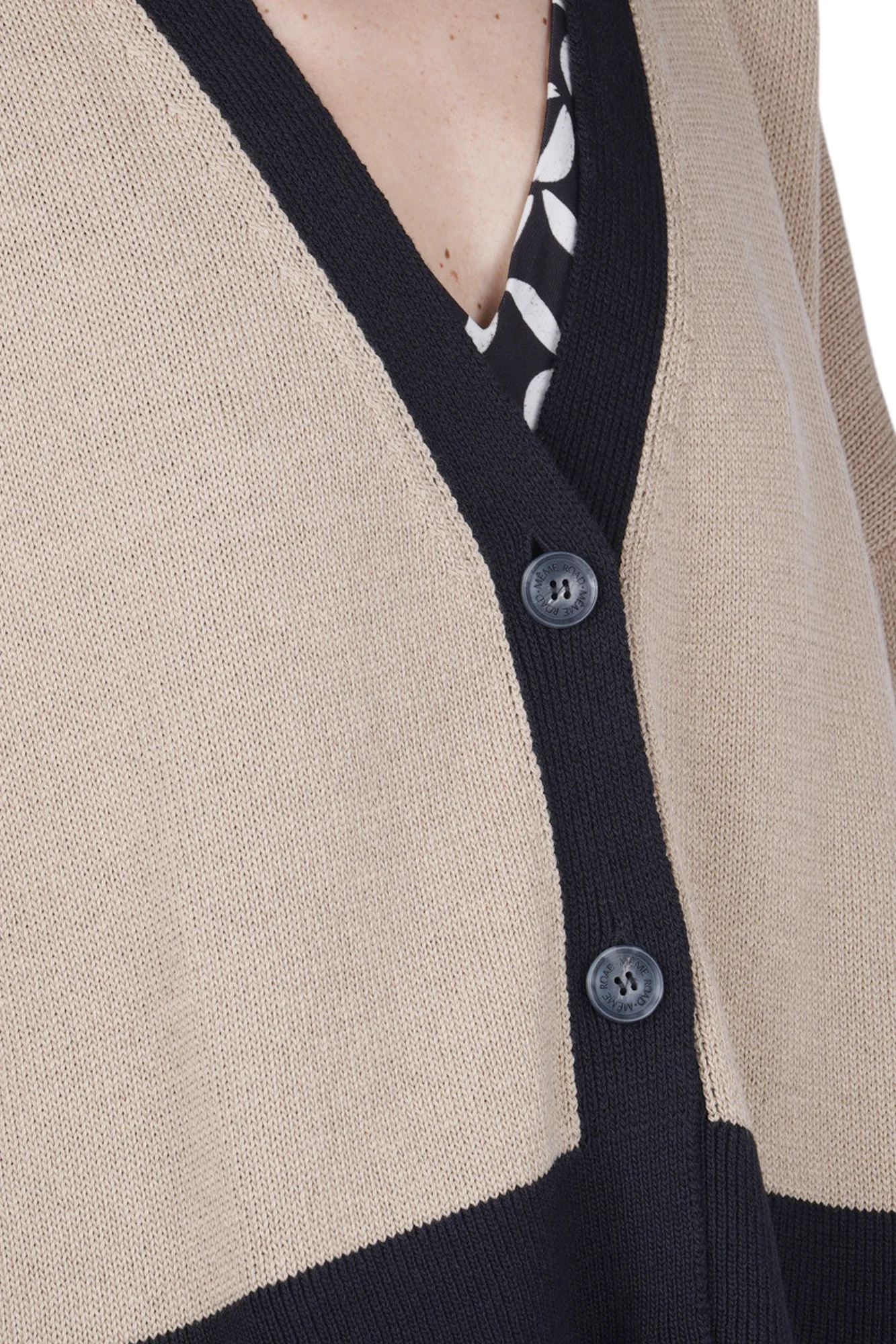 Même Road - Cardigan - 470280 - Beige/Nero - Image 6