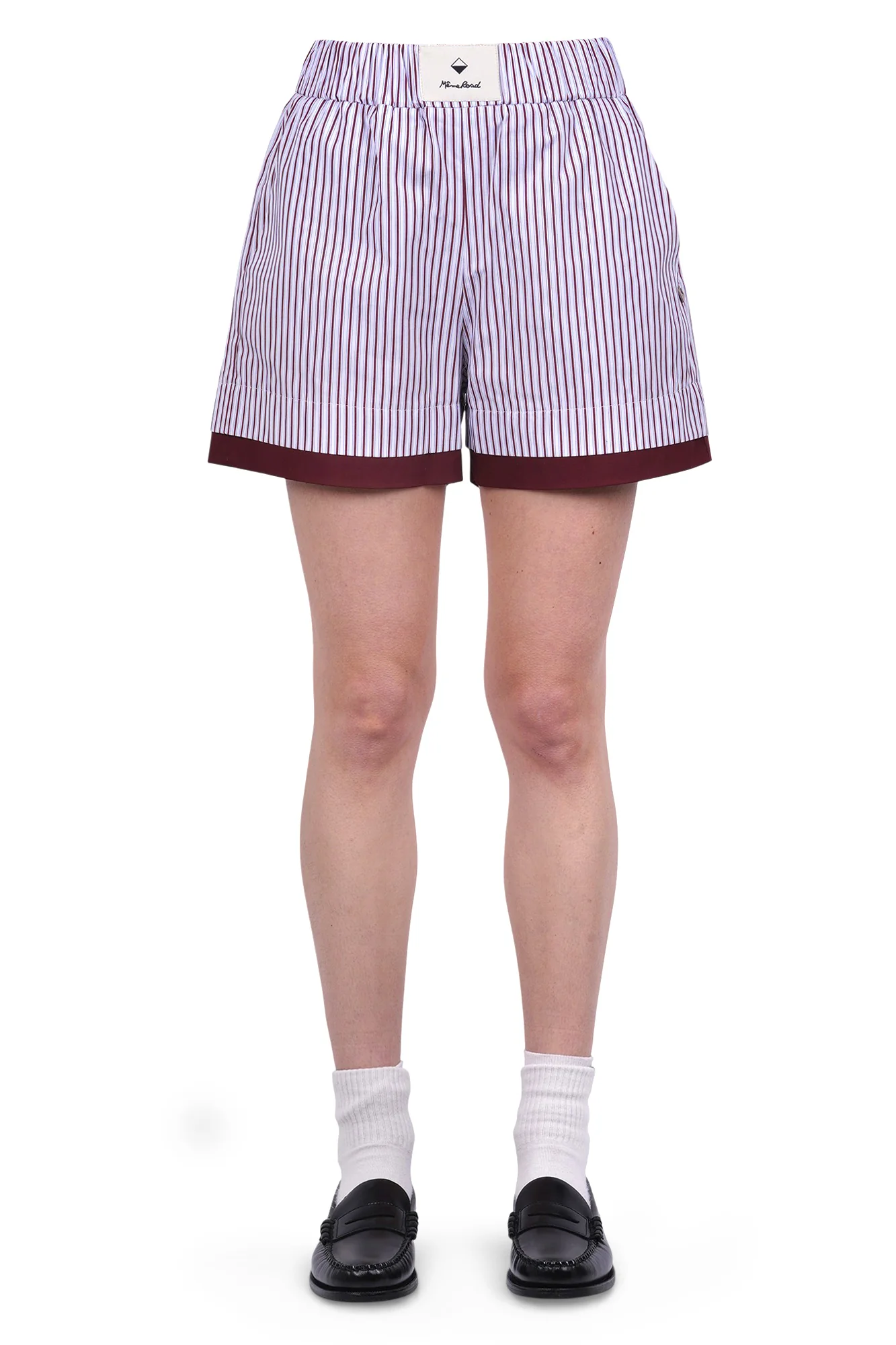 Même Road - Shorts - 470276 - Bianco/Bordeaux - Image 3