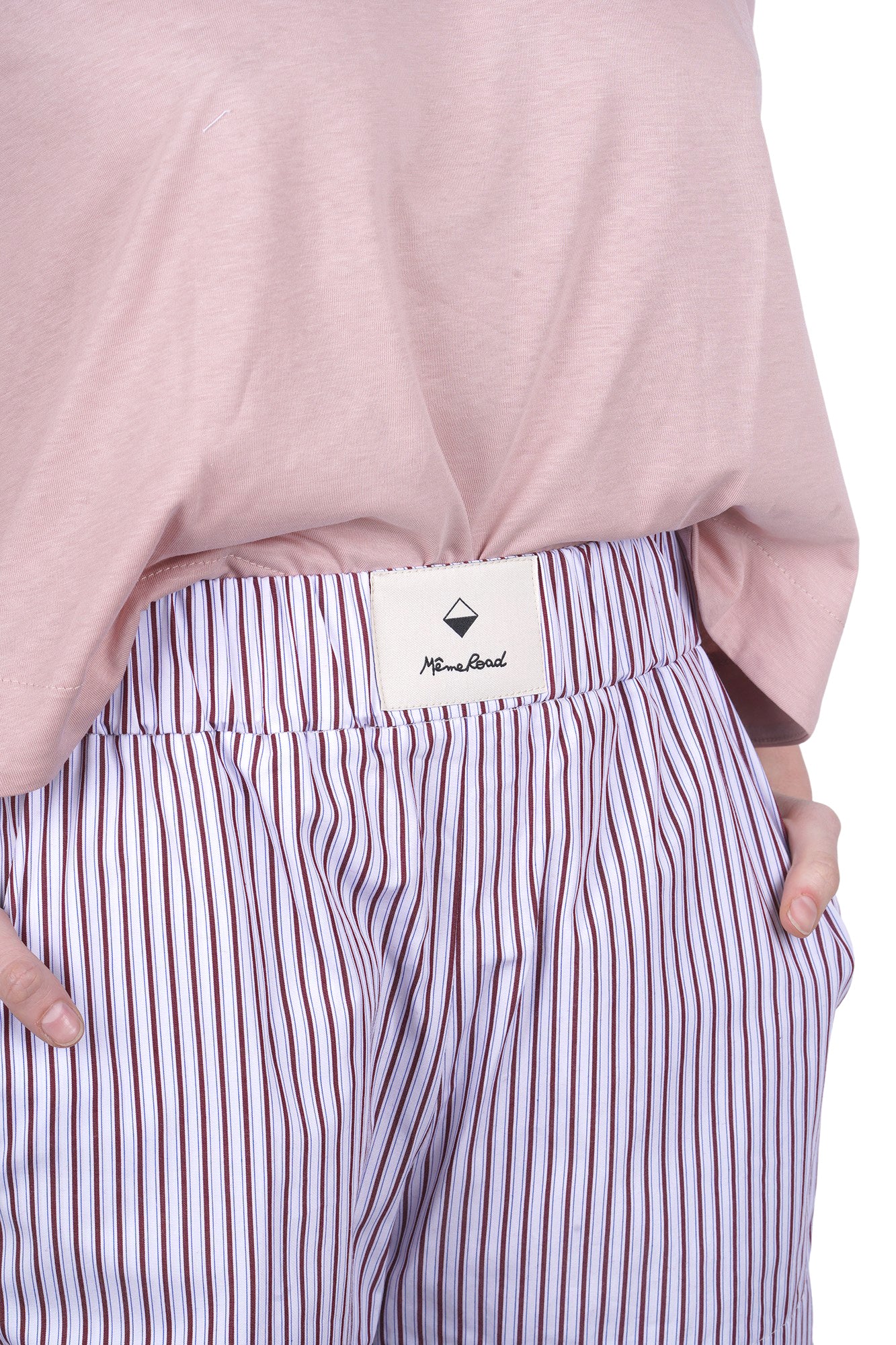 Même Road - Shorts - 470276 - Bianco/Bordeaux - Image 6