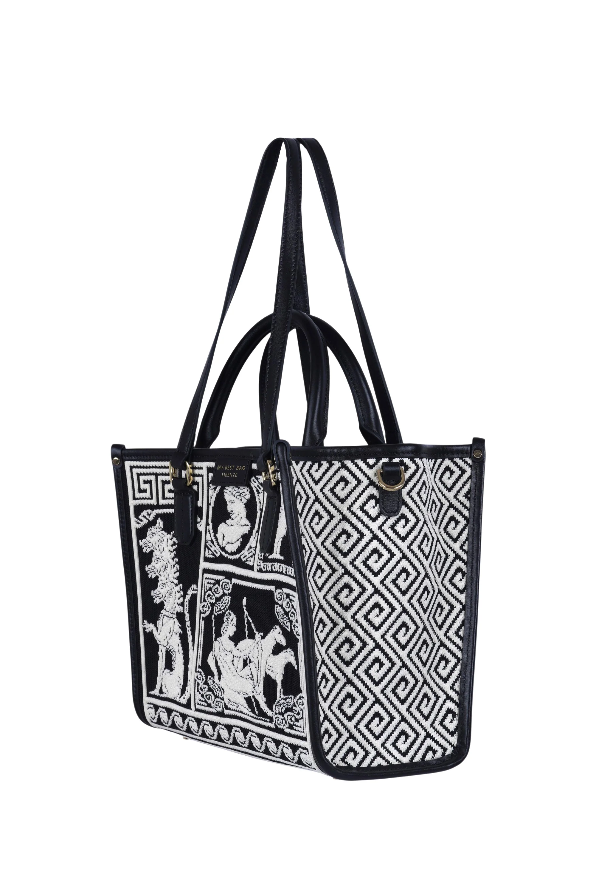 My Best Bags - Borsa media - 470331 - Nero/Bianco - Image 3