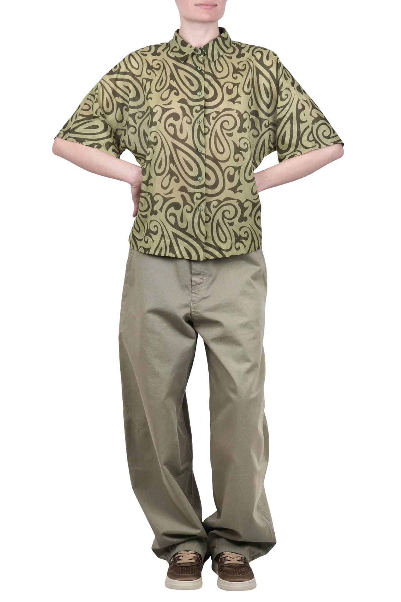 NIU - Camicia - 470372 - Fantasia Verde - Image 2