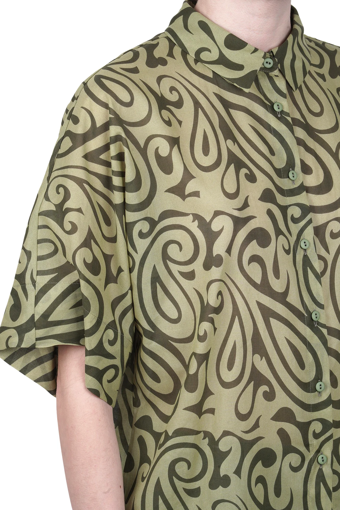 NIU - Camicia - 470372 - Fantasia Verde - Image 6