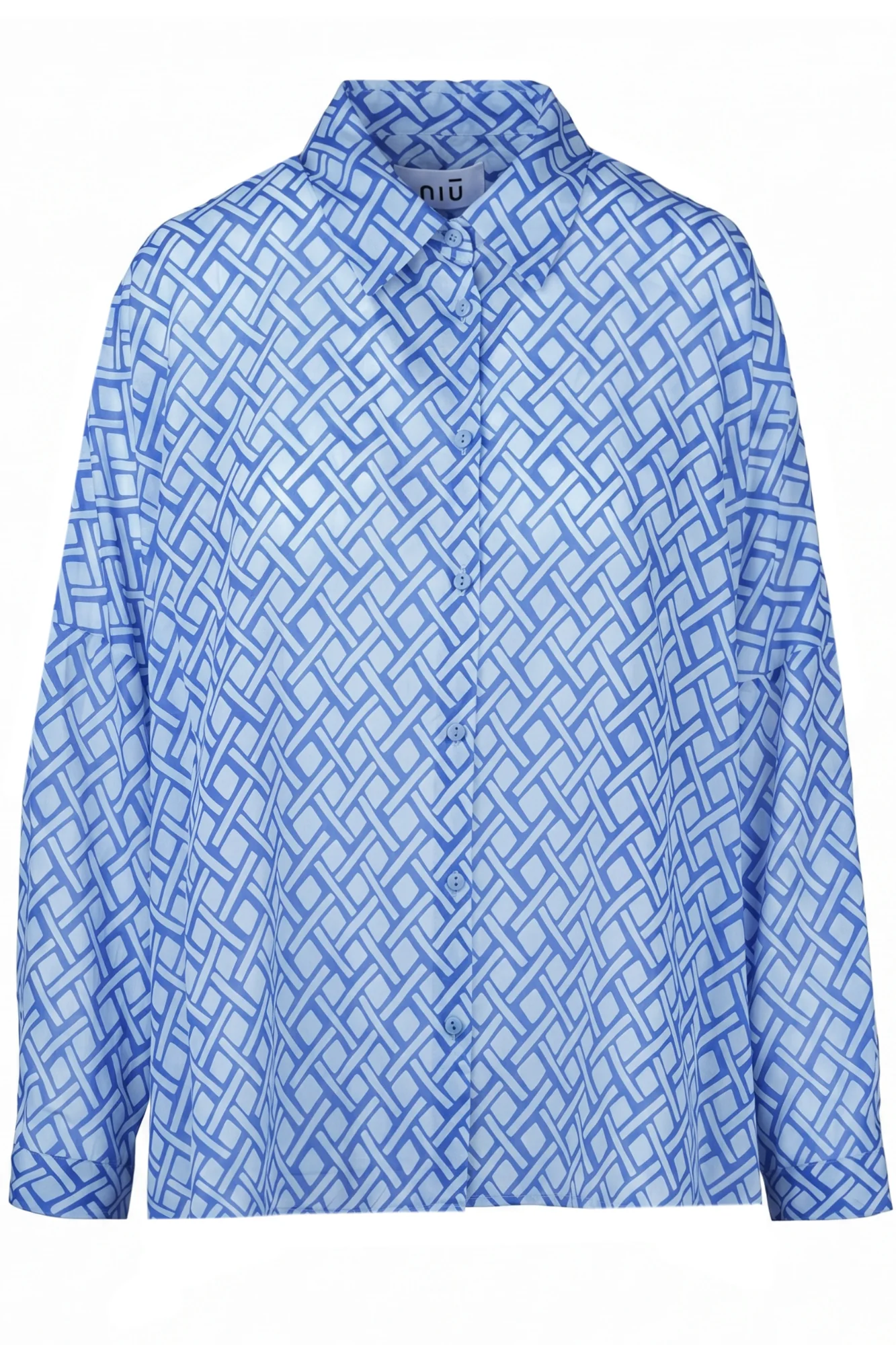 NIU - Camicia - 470374 - Fantasia Azzurro