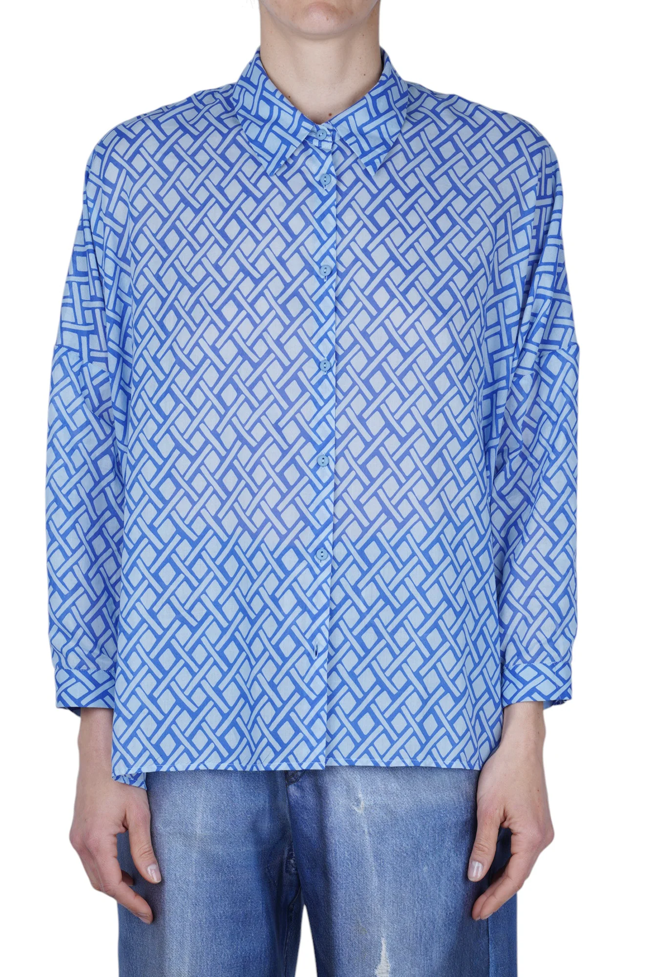 NIU - Camicia - 470374 - Fantasia Azzurro - Image 3