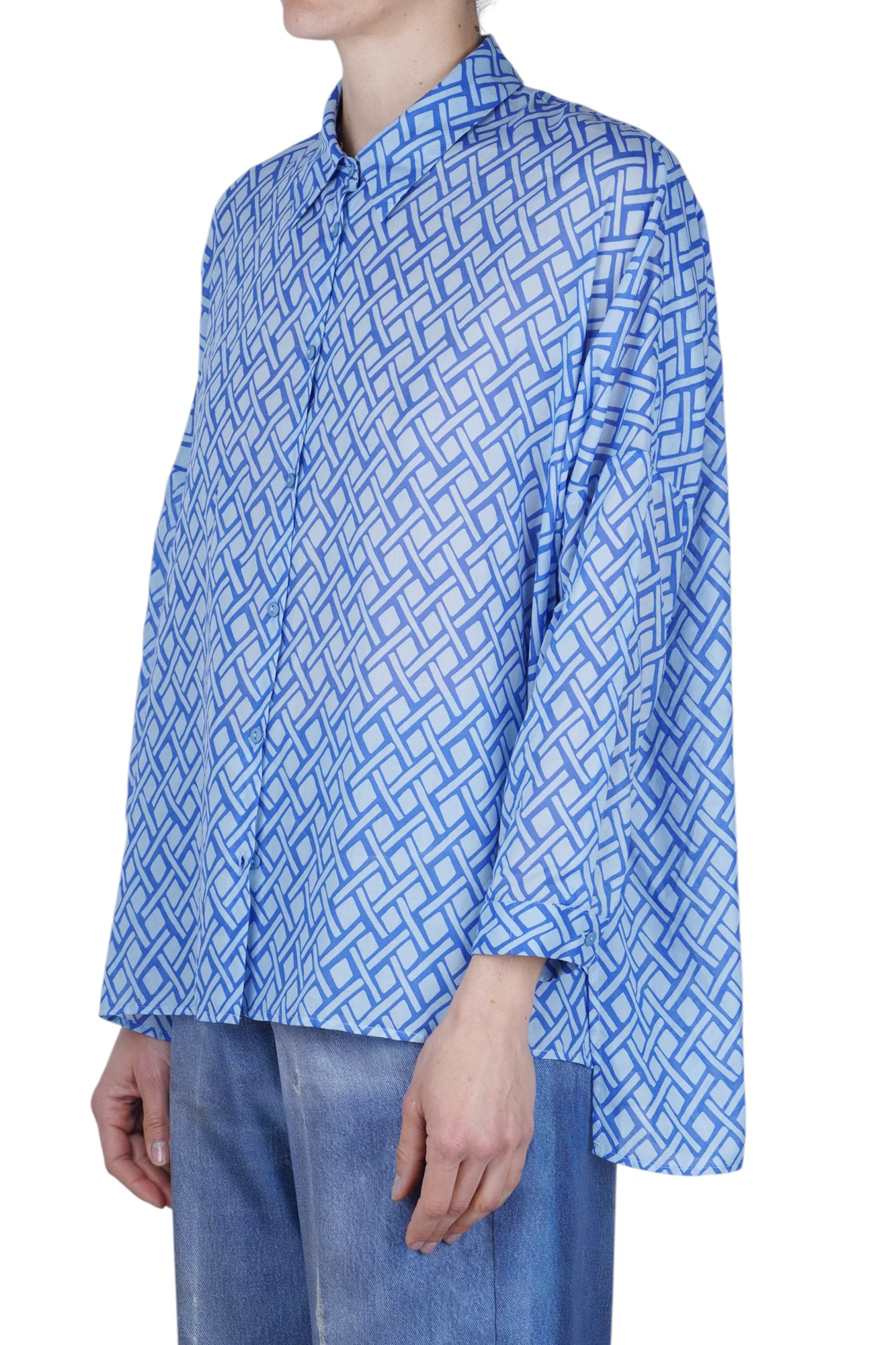 NIU - Camicia - 470374 - Fantasia Azzurro - Image 4