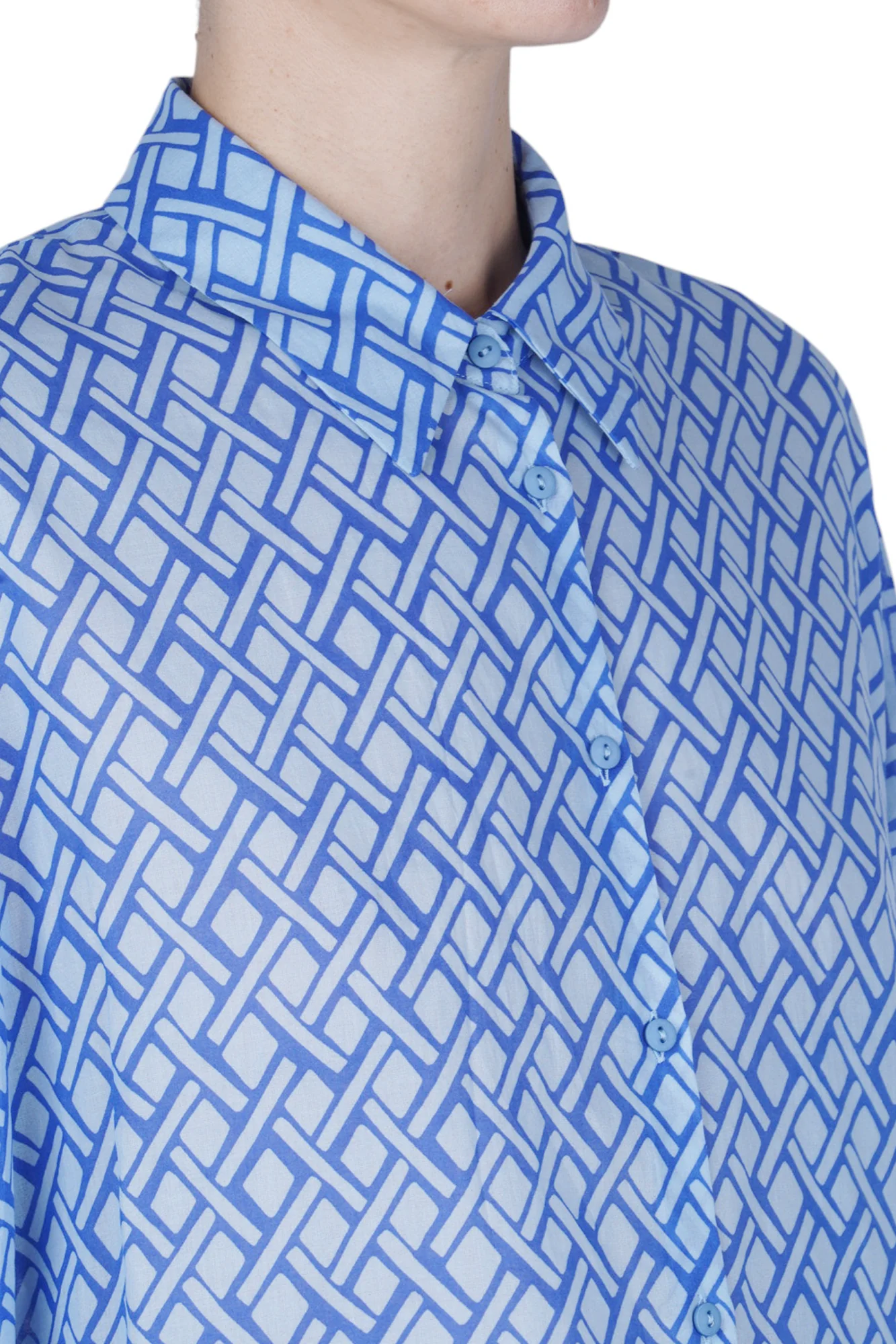 NIU - Camicia - 470374 - Fantasia Azzurro - Image 6