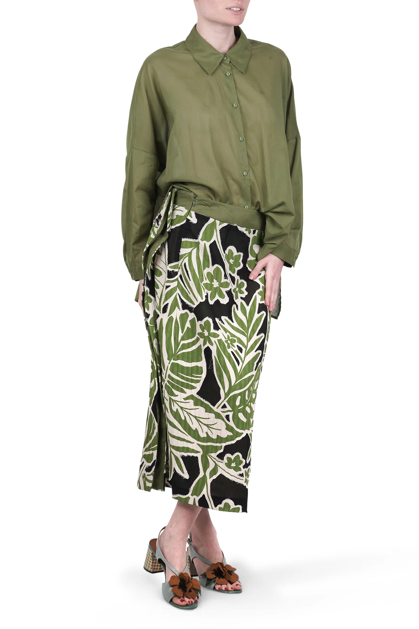 NIU - Camicia - 470375 - Verde - Image 2