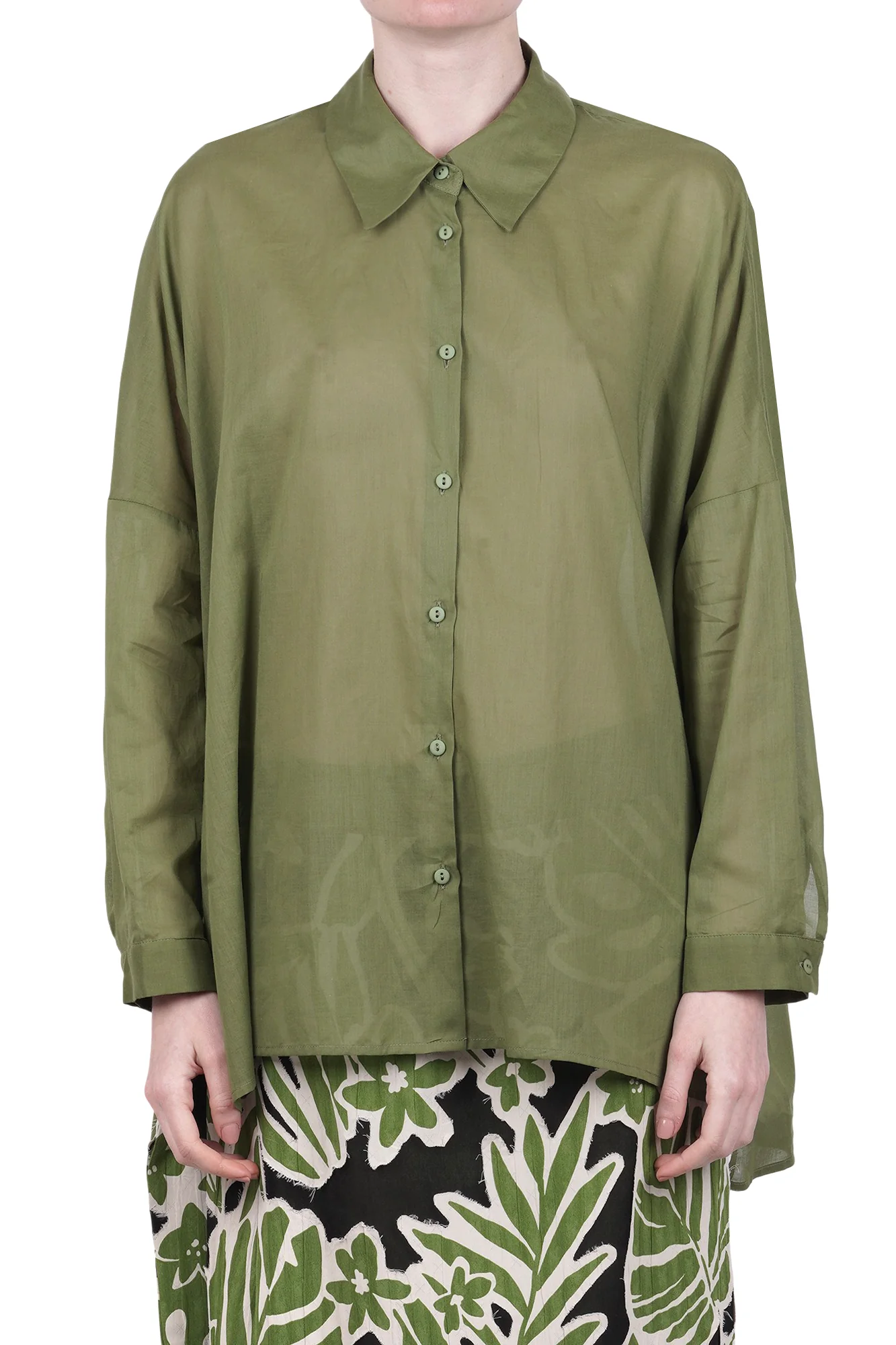 NIU - Camicia - 470375 - Verde - Image 3