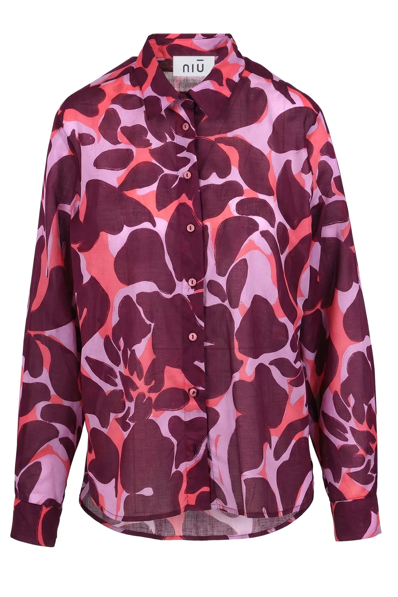 NIU - Camicia - 470379 - Rosa/Bordeaux