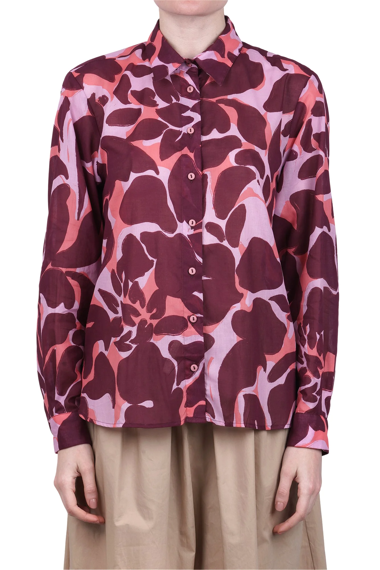 NIU - Camicia - 470379 - Rosa/Bordeaux - Image 3