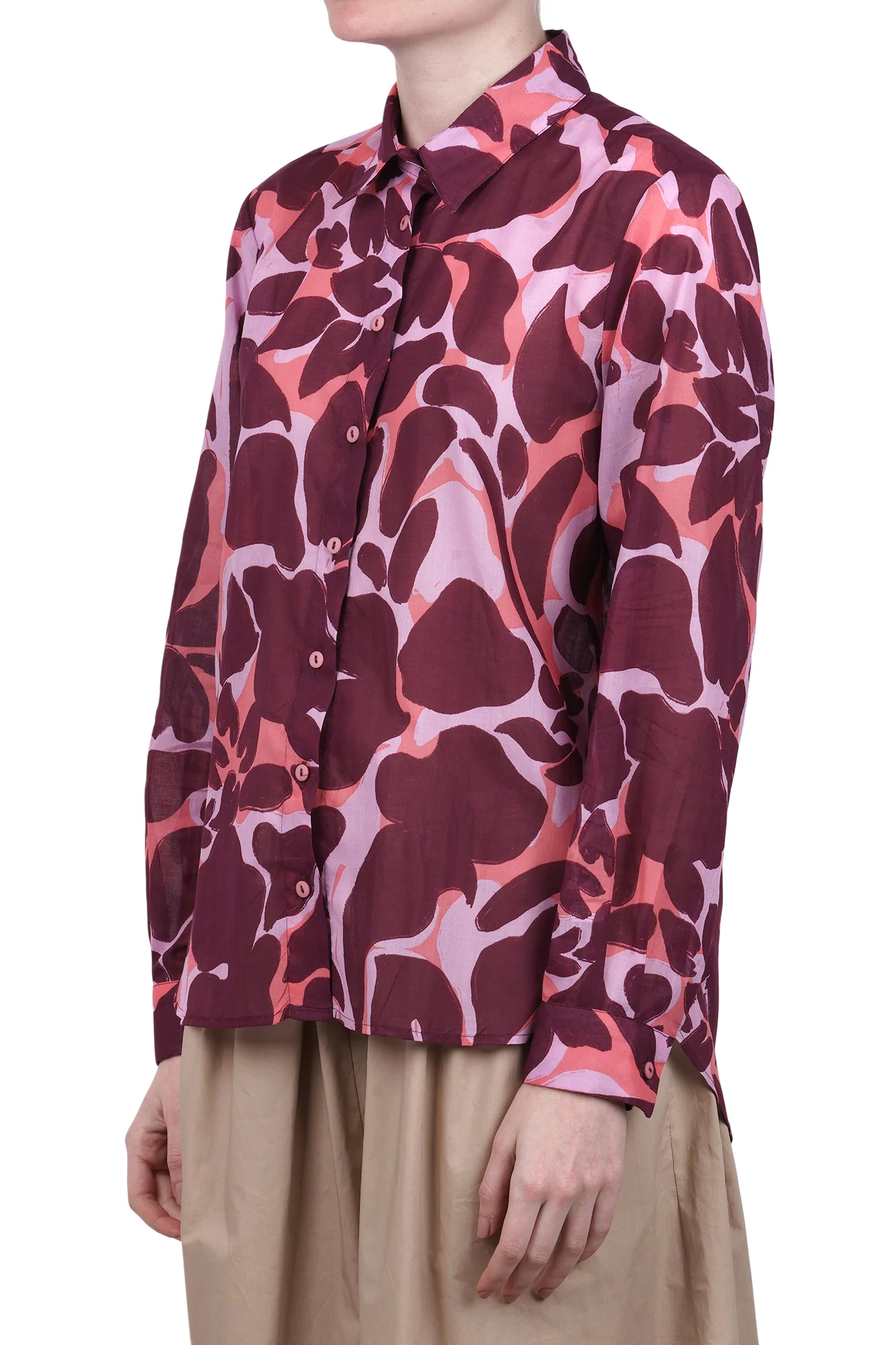 NIU - Camicia - 470379 - Rosa/Bordeaux - Image 4