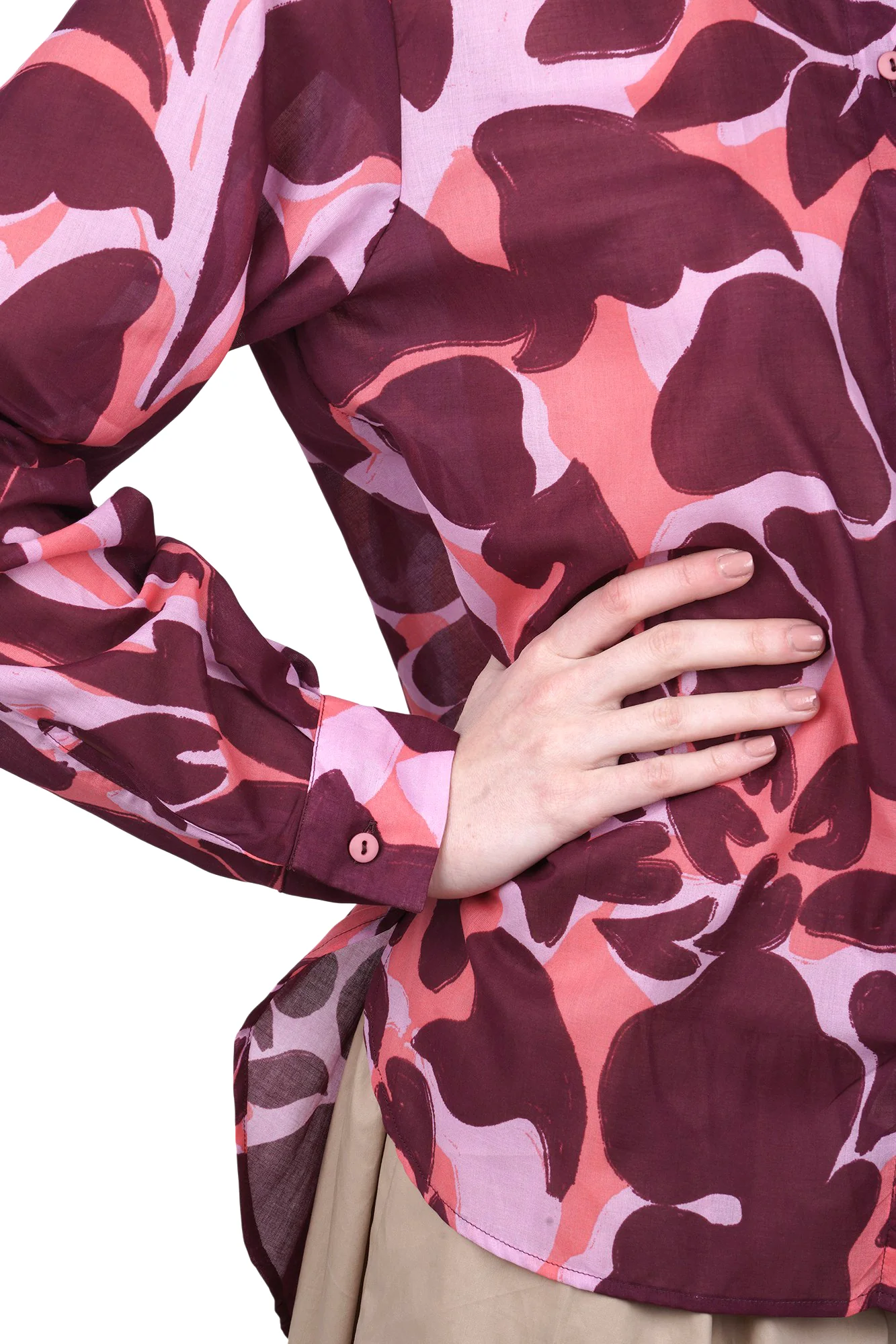 NIU - Camicia - 470379 - Rosa/Bordeaux - Image 6