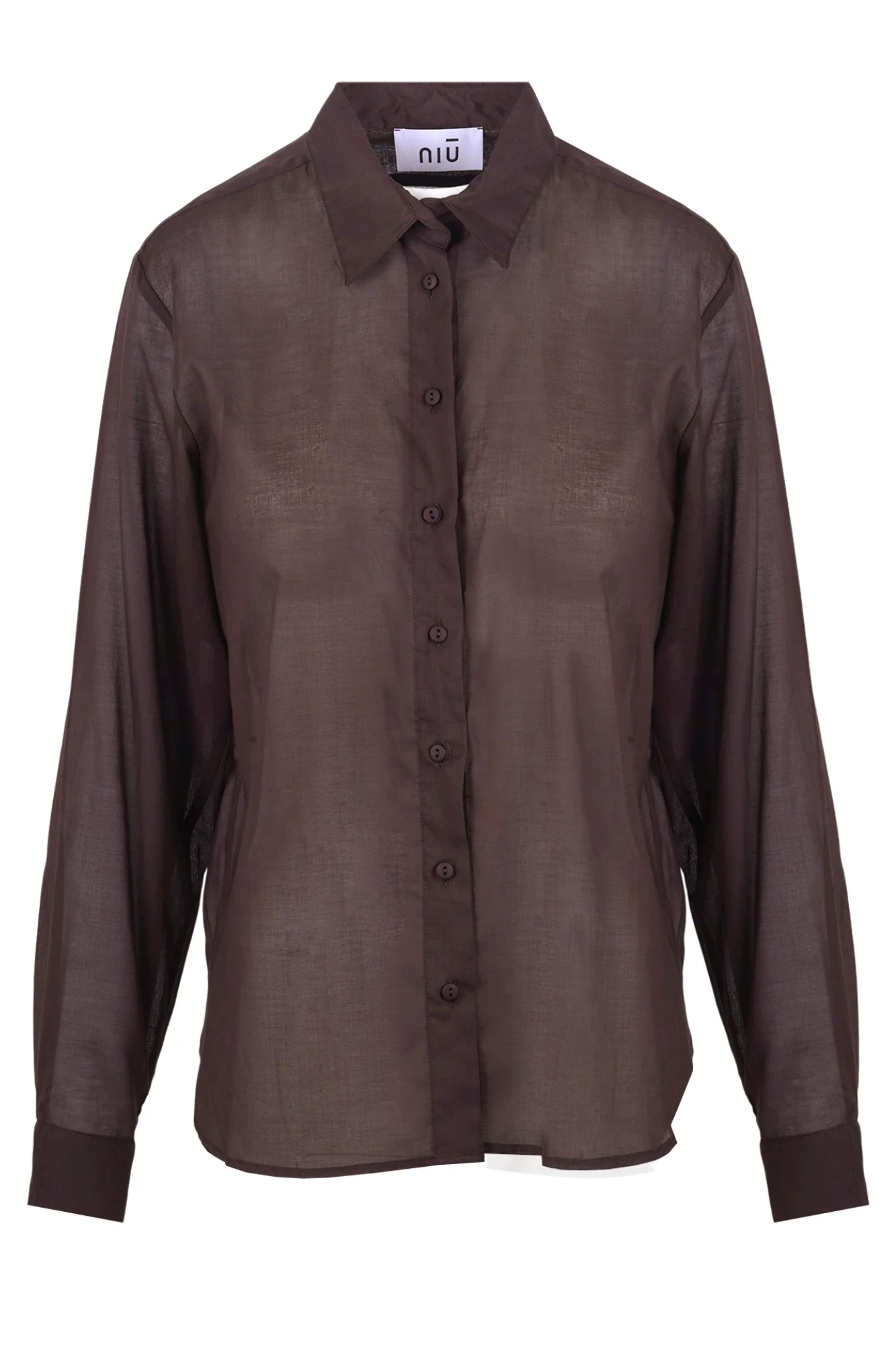 NIU - Camicia - 470380 - Cioccolato
