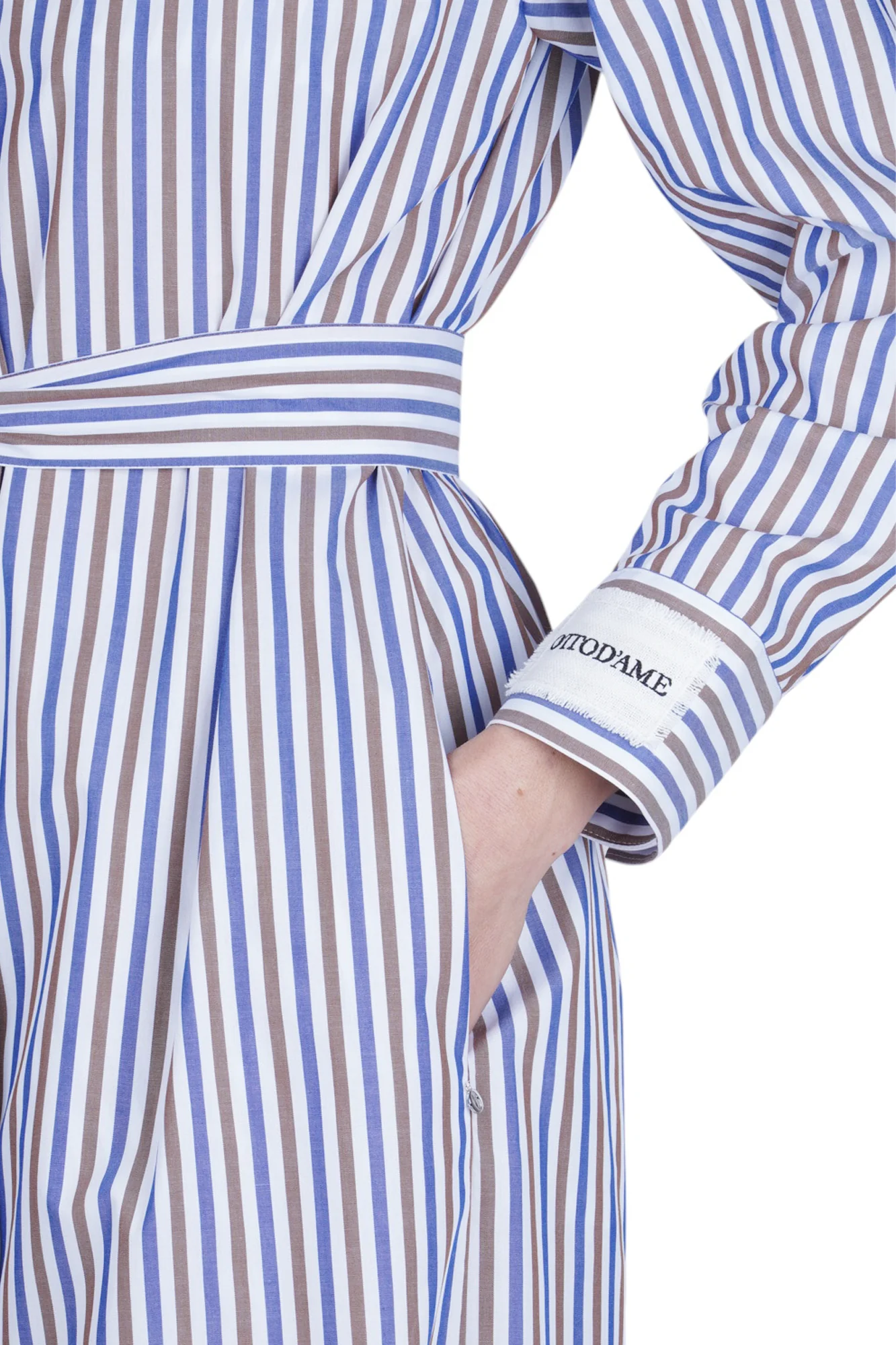 Ottod'ame - Abito - 470735 - Blu/Marrone - Image 6