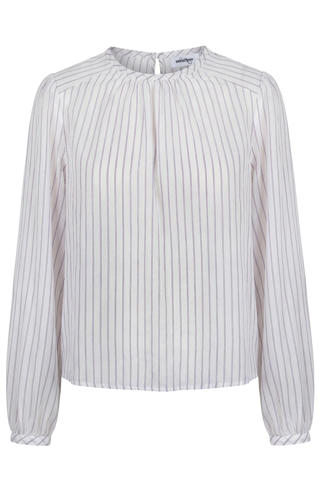 Ottod'ame - Blusa - 470786 - Bianco/Azzurro
