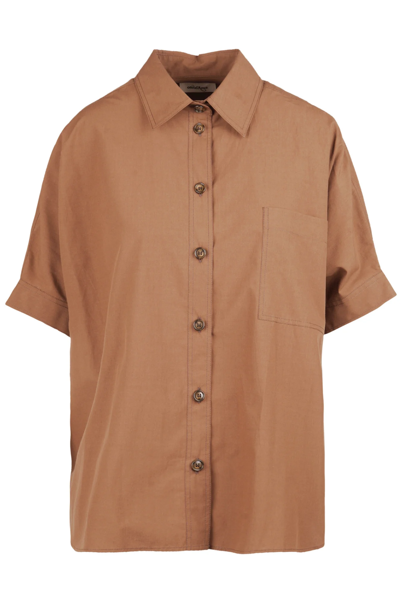 Ottod'ame - Camicia - 470717 - Cioccolato