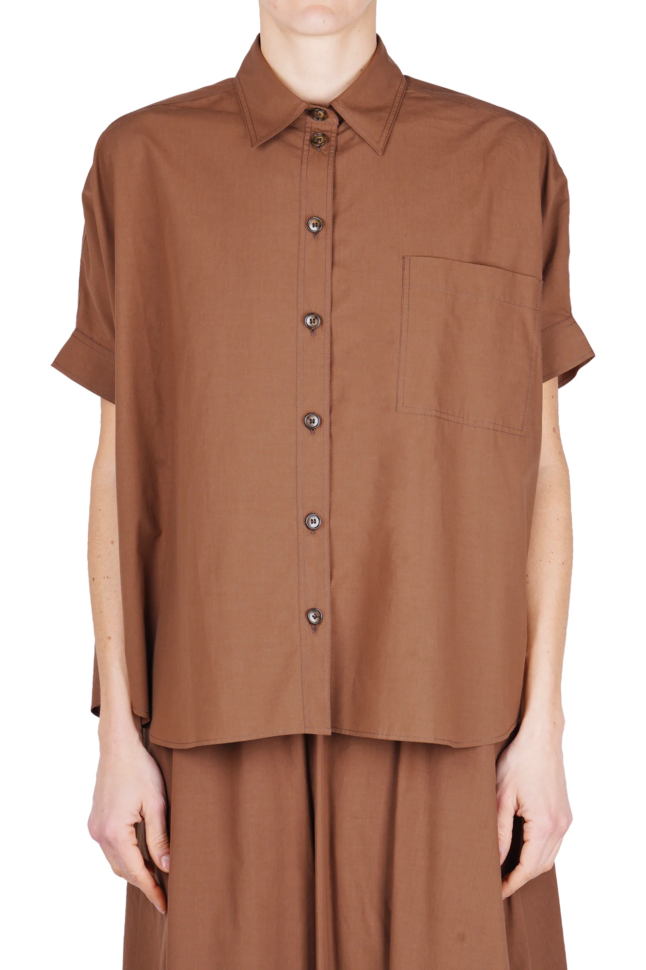 Ottod'ame - Camicia - 470717 - Cioccolato - Image 3