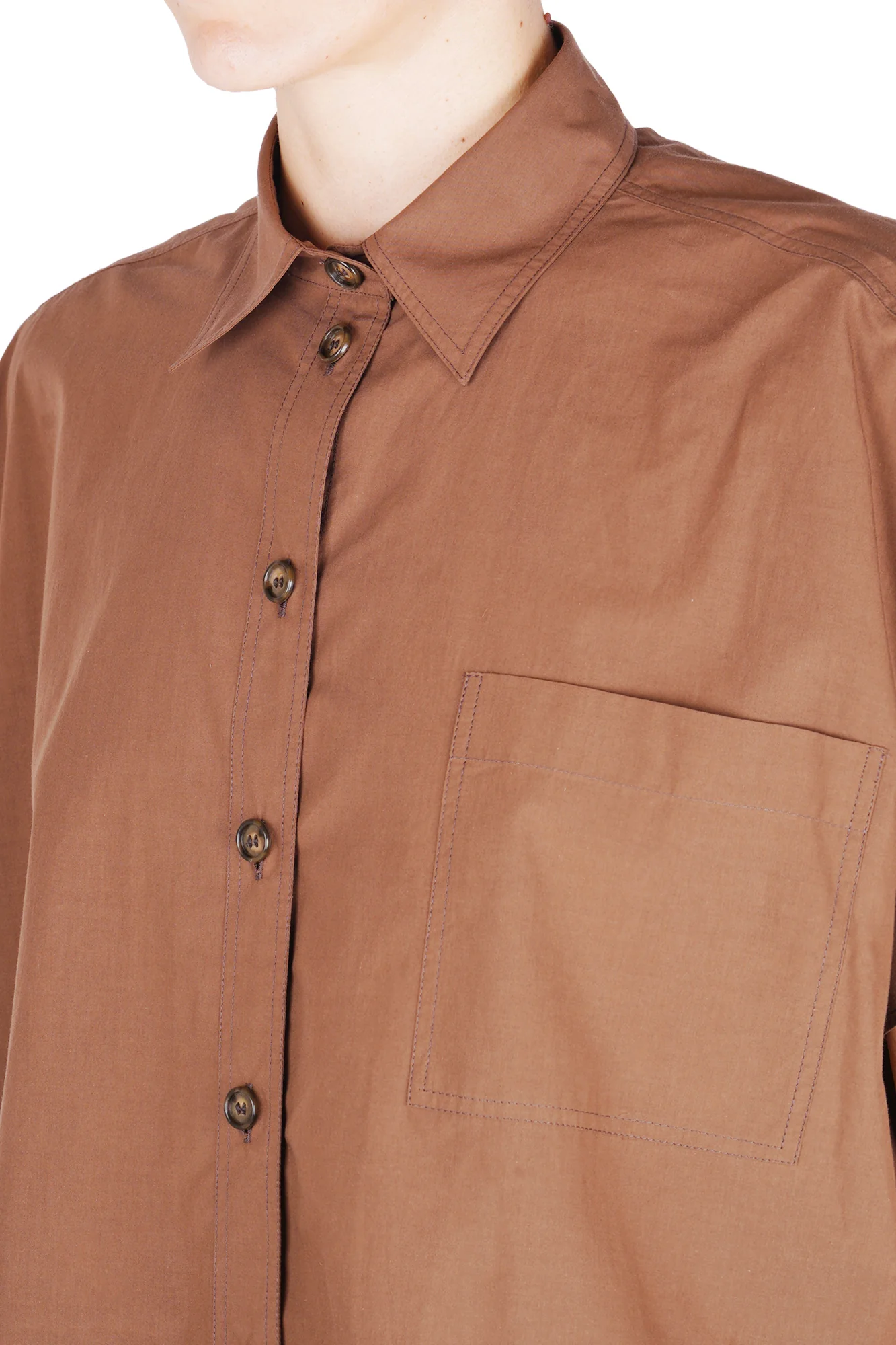 Ottod'ame - Camicia - 470717 - Cioccolato - Image 6