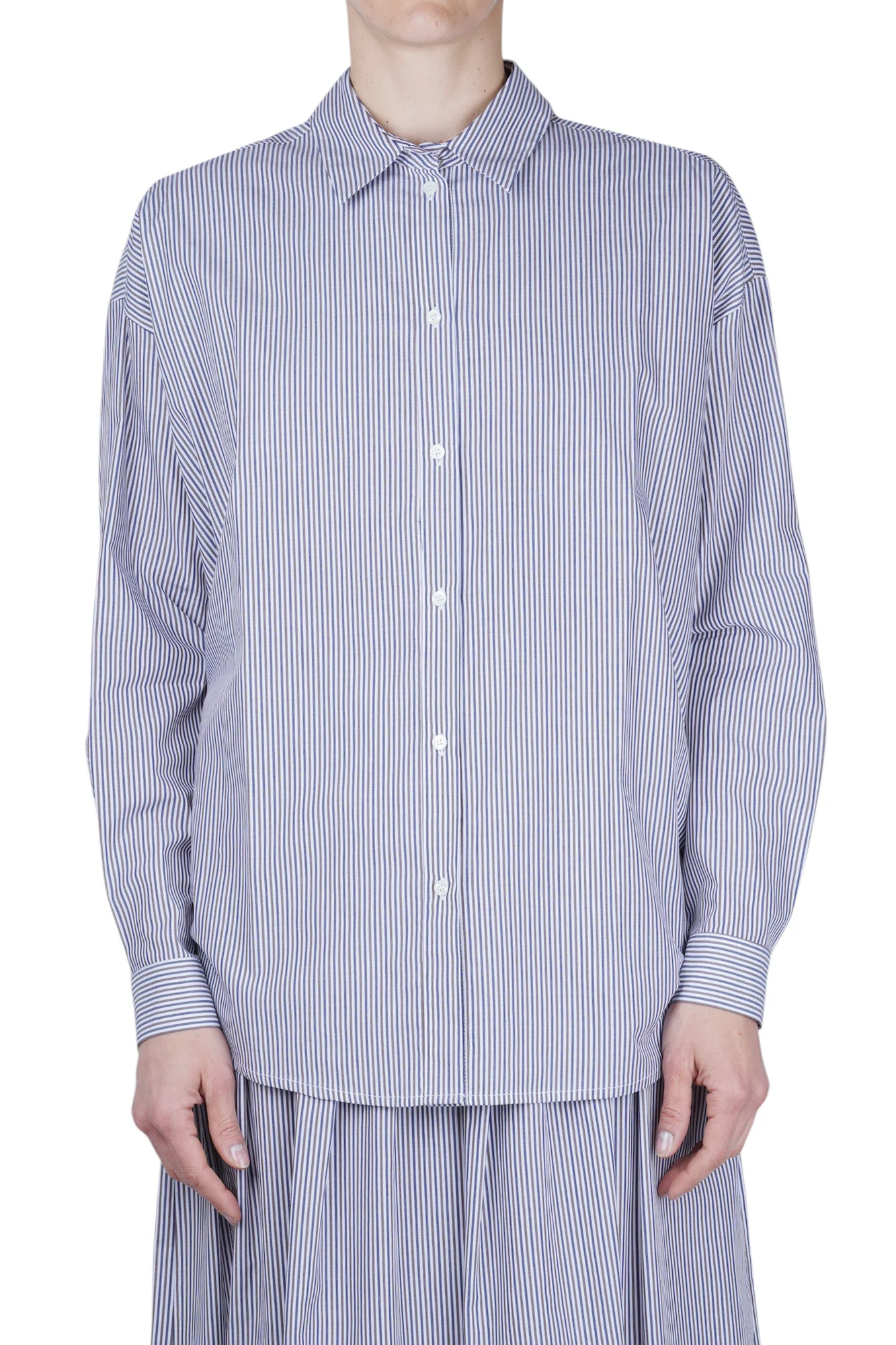 Ottod'ame - Camicia - 470738 - Blu/Marrone - Image 3
