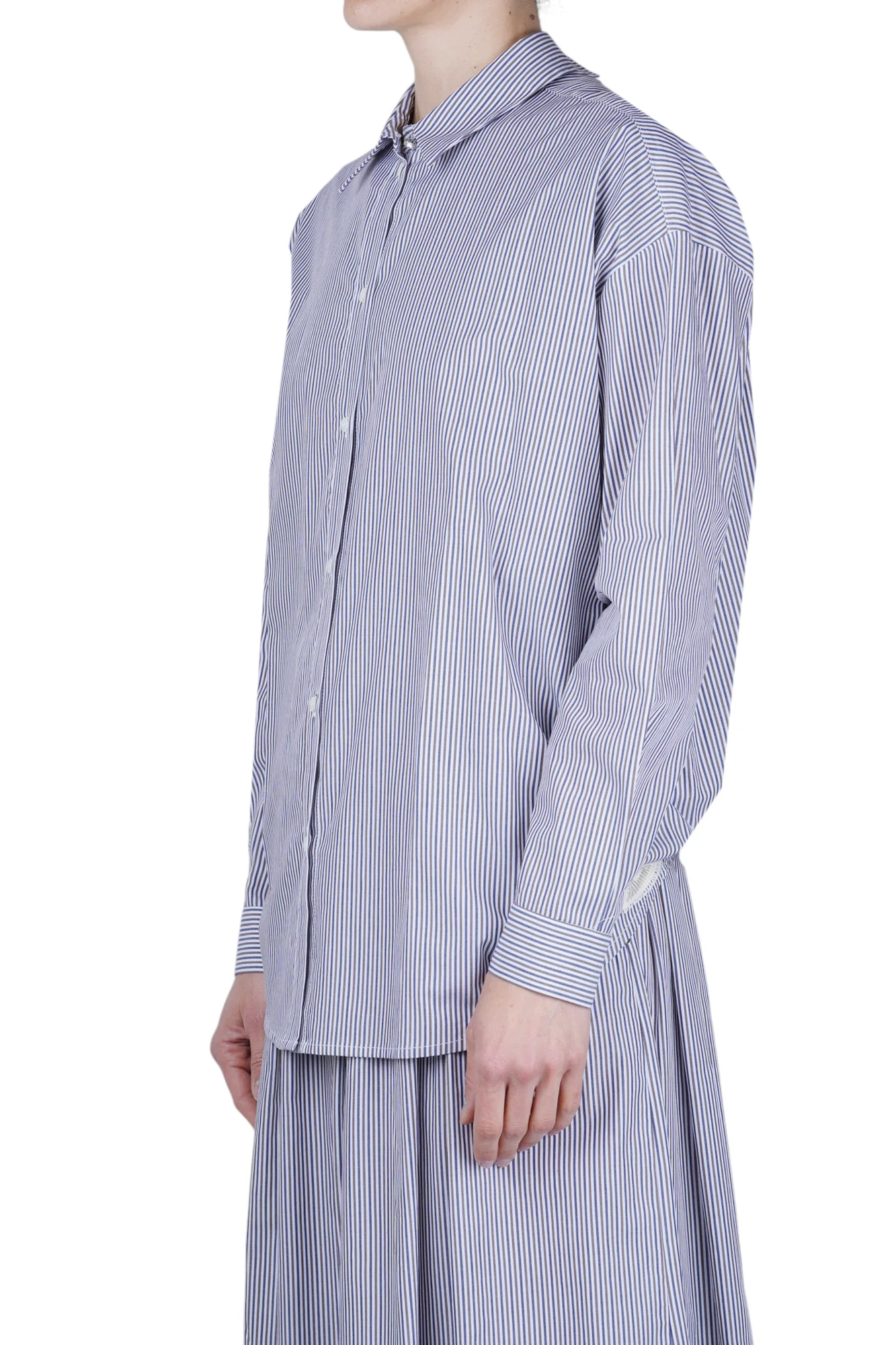 Ottod'ame - Camicia - 470738 - Blu/Marrone - Image 4