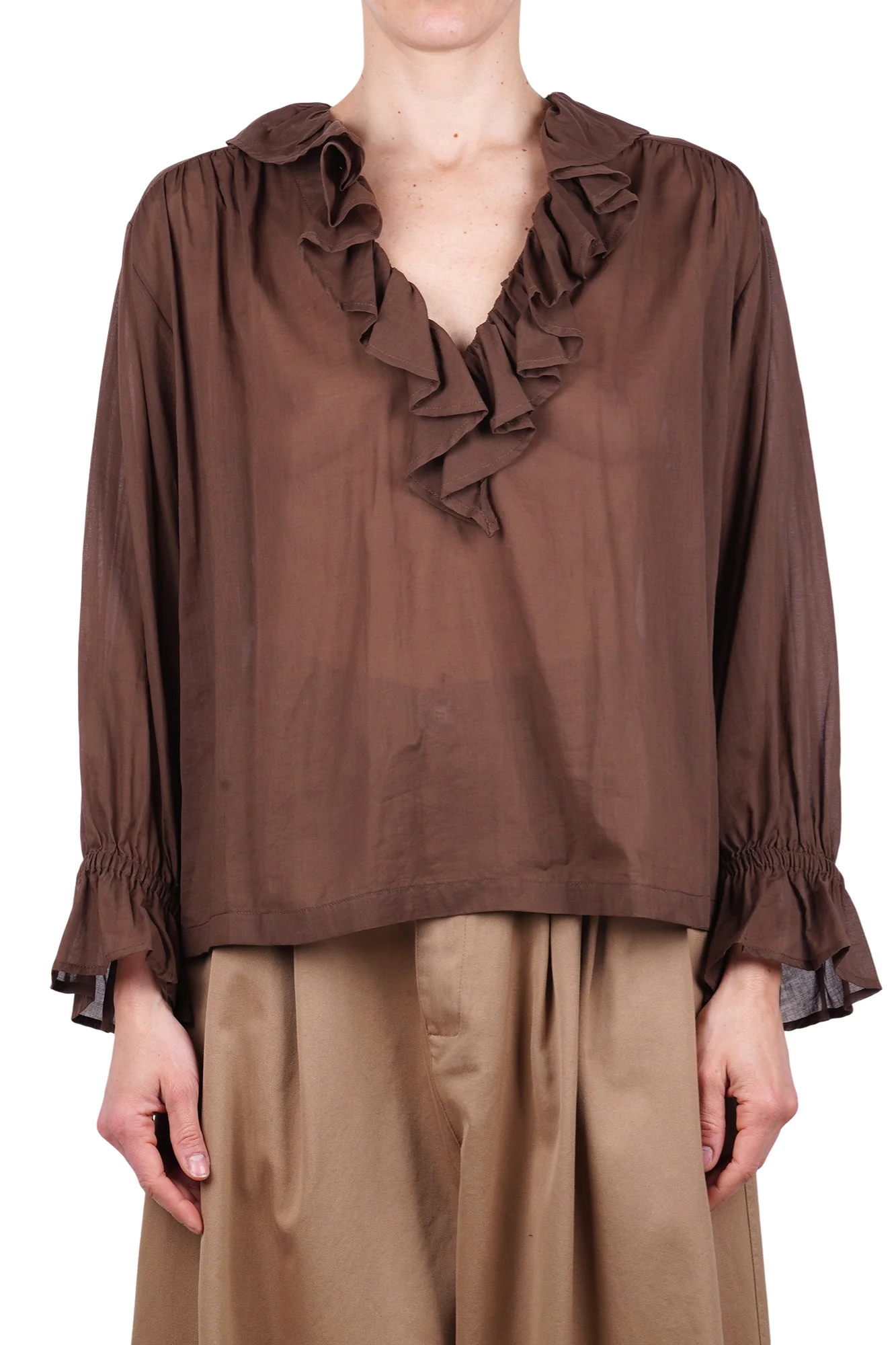 Ottod'ame - Camicia - 470750 - Cioccolato - Image 3