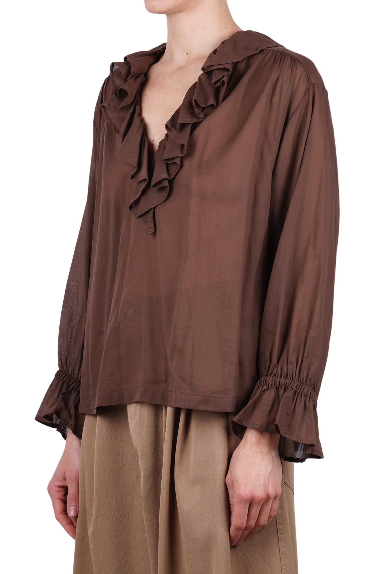 Ottod'ame - Camicia - 470750 - Cioccolato - Image 4