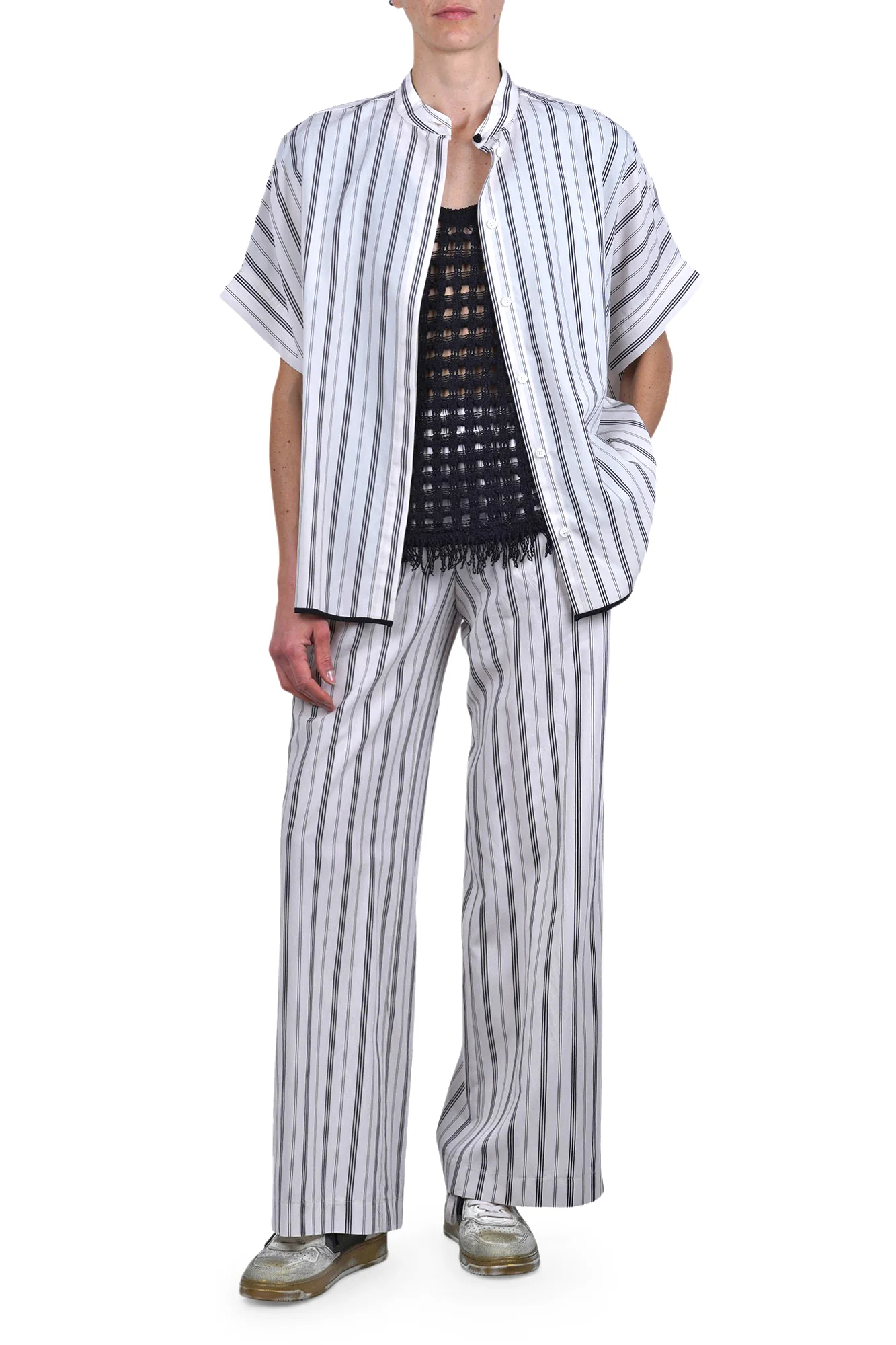 Ottod'ame - Camicia - 470767 - Latte/Nero - Image 2