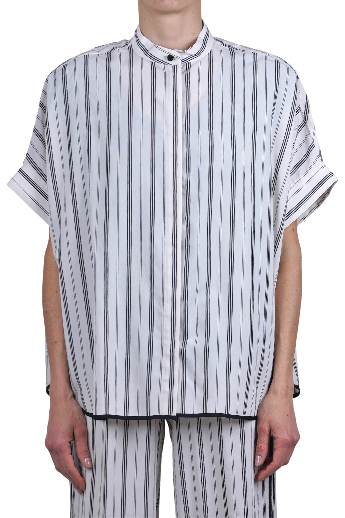 Ottod'ame - Camicia - 470767 - Latte/Nero - Image 3