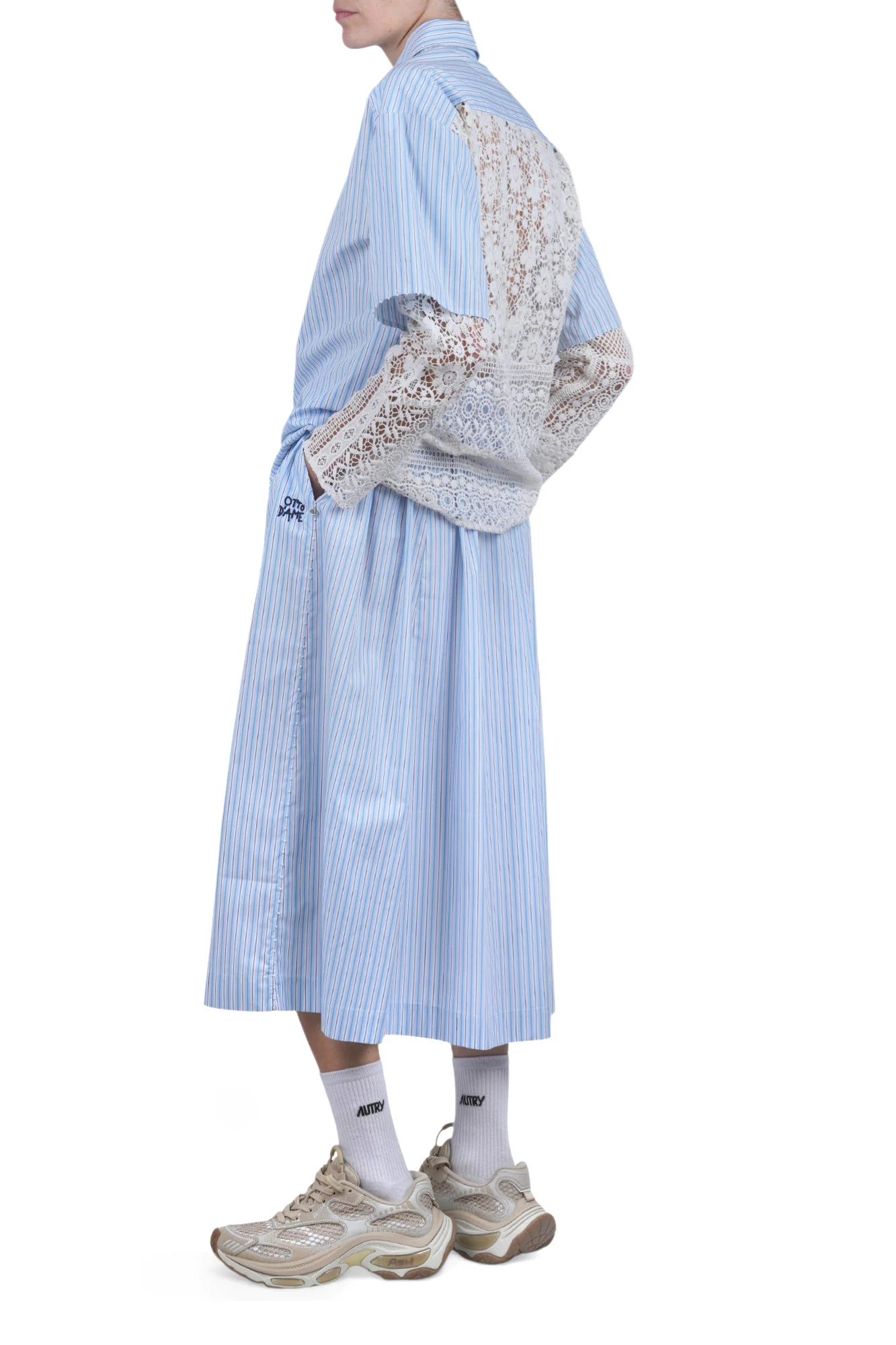 Ottod'ame - Camicia - 470782 - Bianco/Azzurro - Image 2