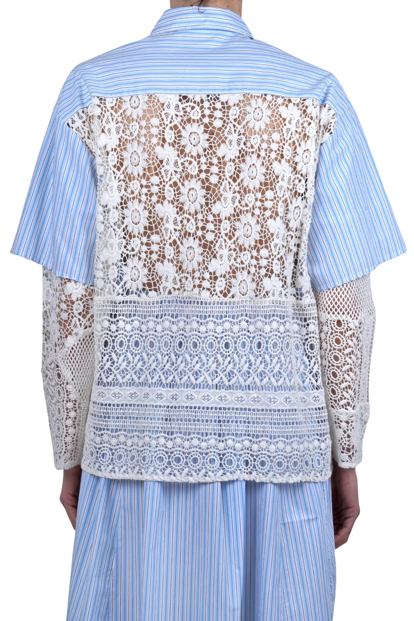 Ottod'ame - Camicia - 470782 - Bianco/Azzurro - Image 5